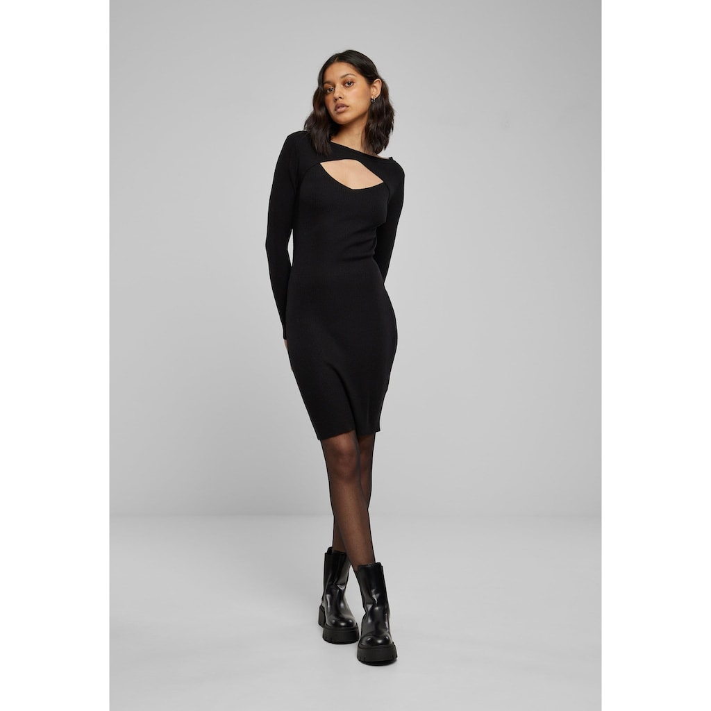 URBAN CLASSICS Shirtkleid »Urban Classics Damen Ladies Cut Out Dress«, (1 tlg.)