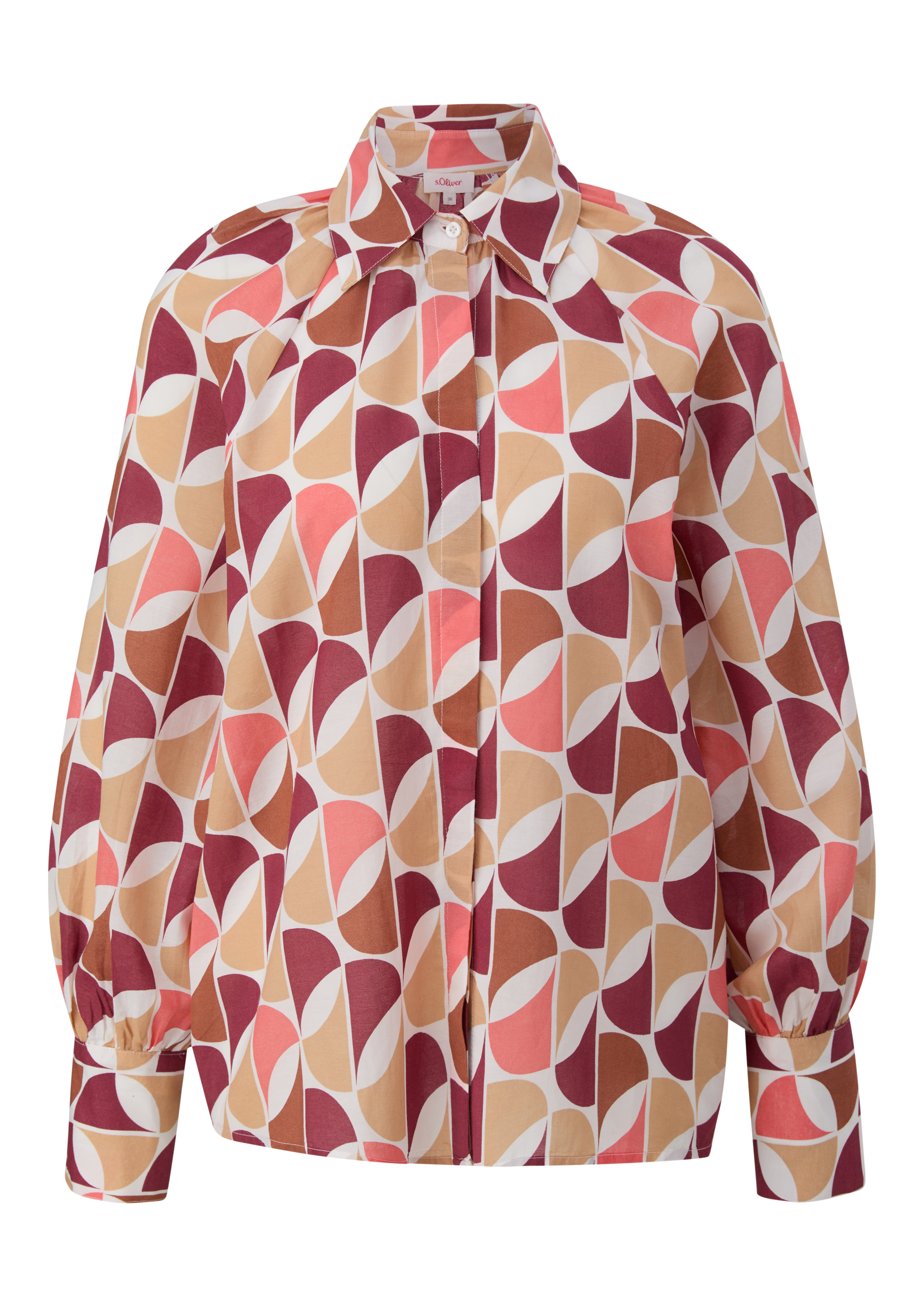 s.Oliver Langarmbluse mit All-Over Muster
