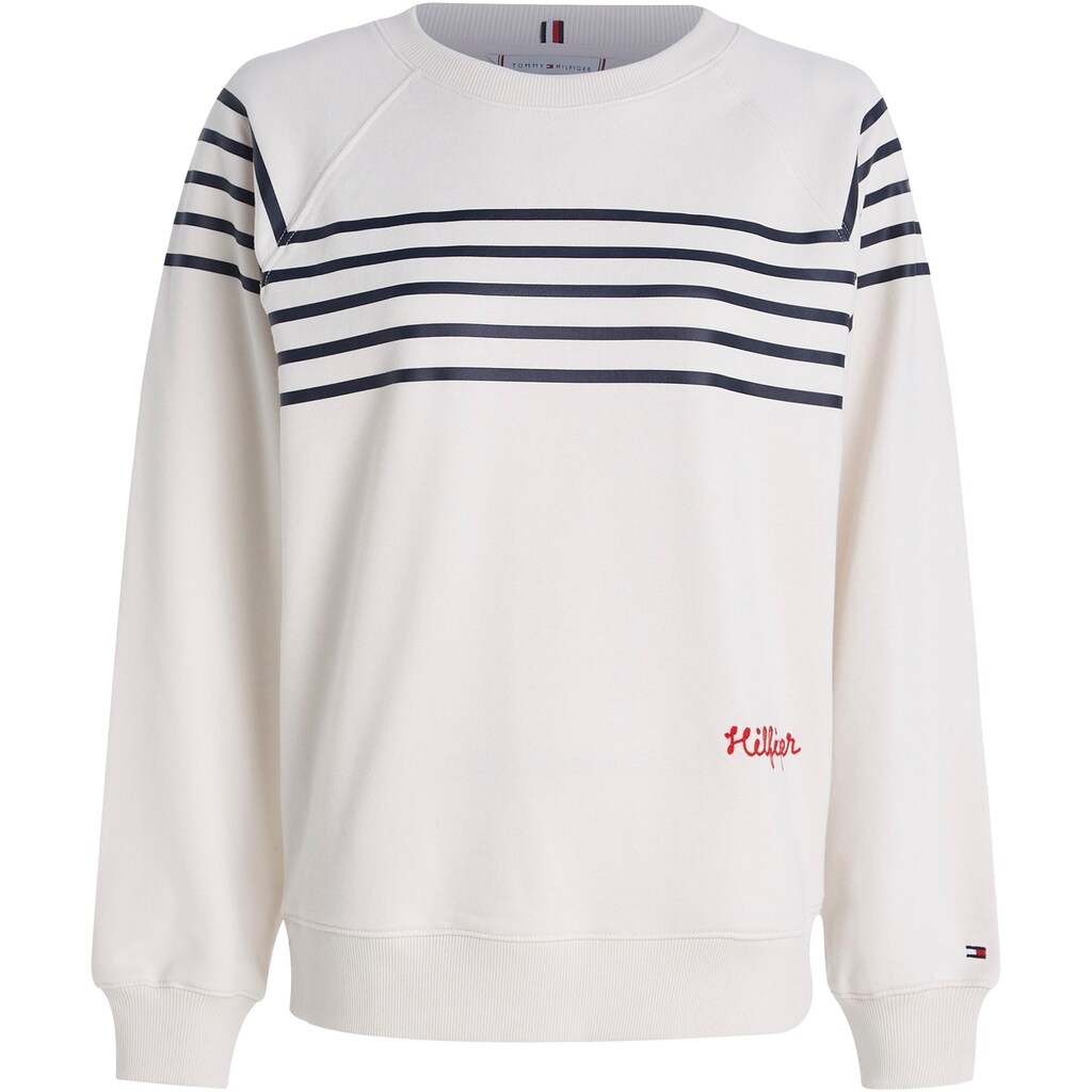 Tommy Hilfiger Sweatshirt »RLX RAG STRIPE EMB C-NK SWTSHRT«