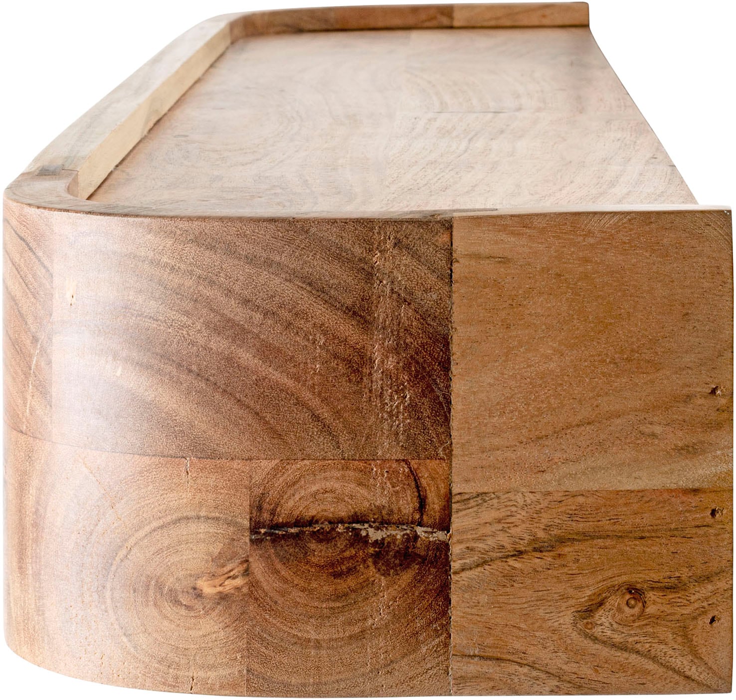 HAKU Wandgarderobe »Wandgarderobe« 1 Stk. tlg. rechteckig - aus Massivholz Braun - B/T/H 100/20/13 cm