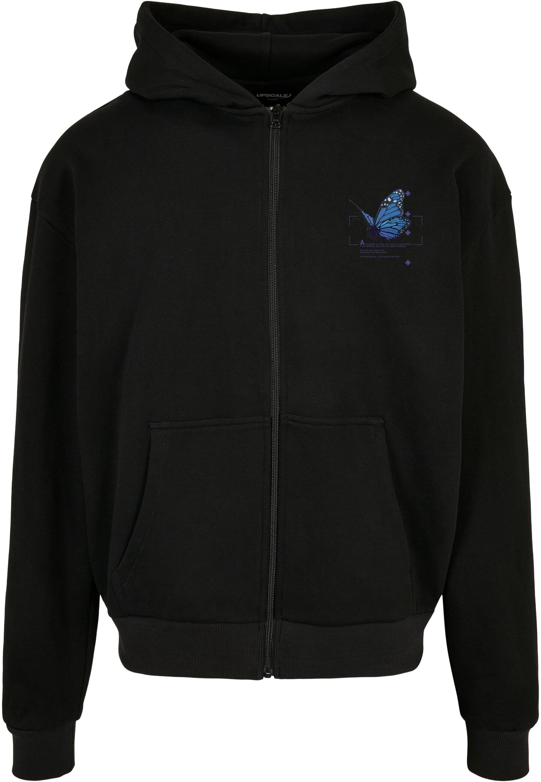 MisterTee Sweatjacke "MisterTee Herren Grid Head Butterfly Oversize Hoody" günstig online kaufen