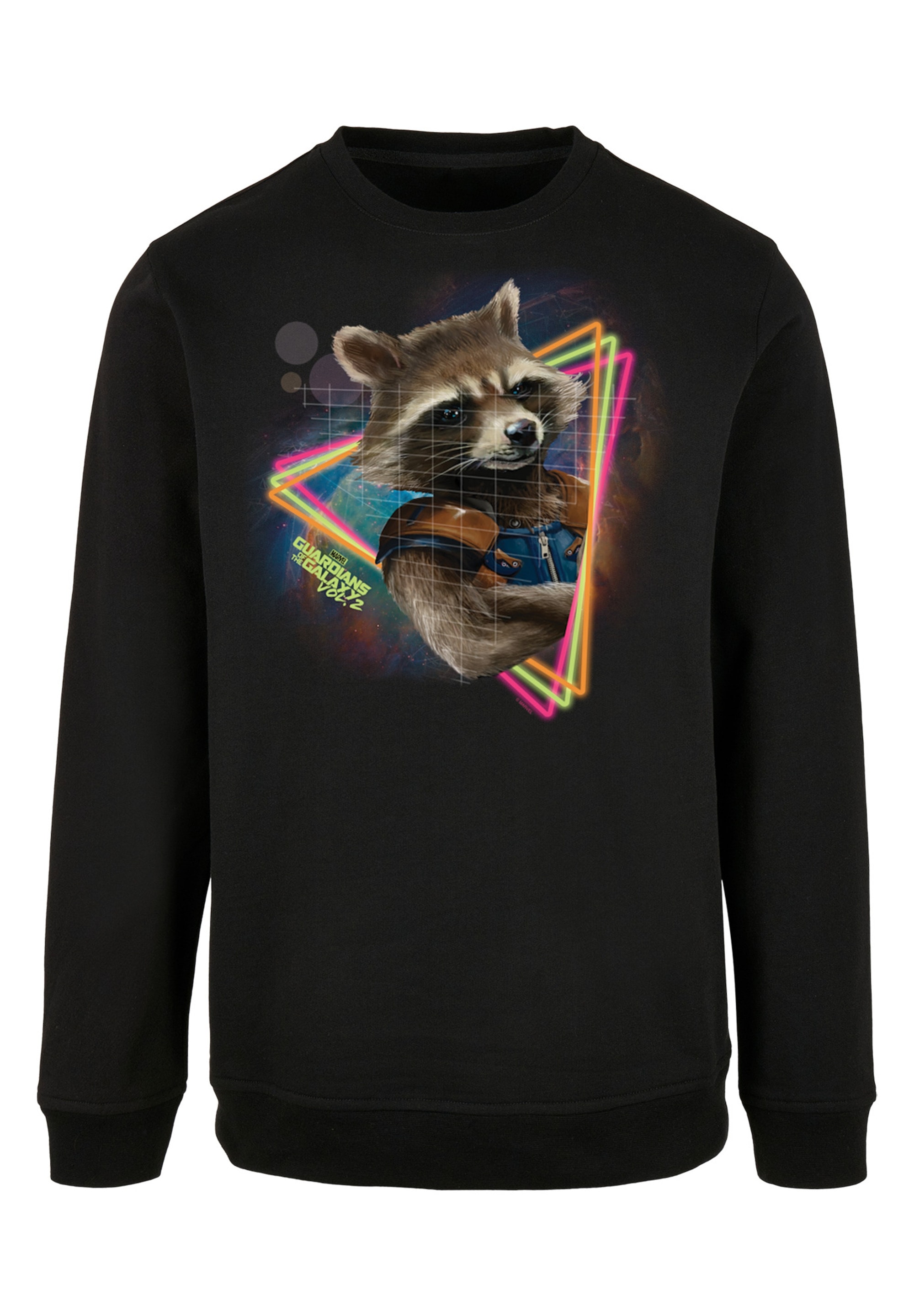 F4NT4STIC Sweatshirt »Marvel Guardians of the Galaxy Neon Rocket«, Print