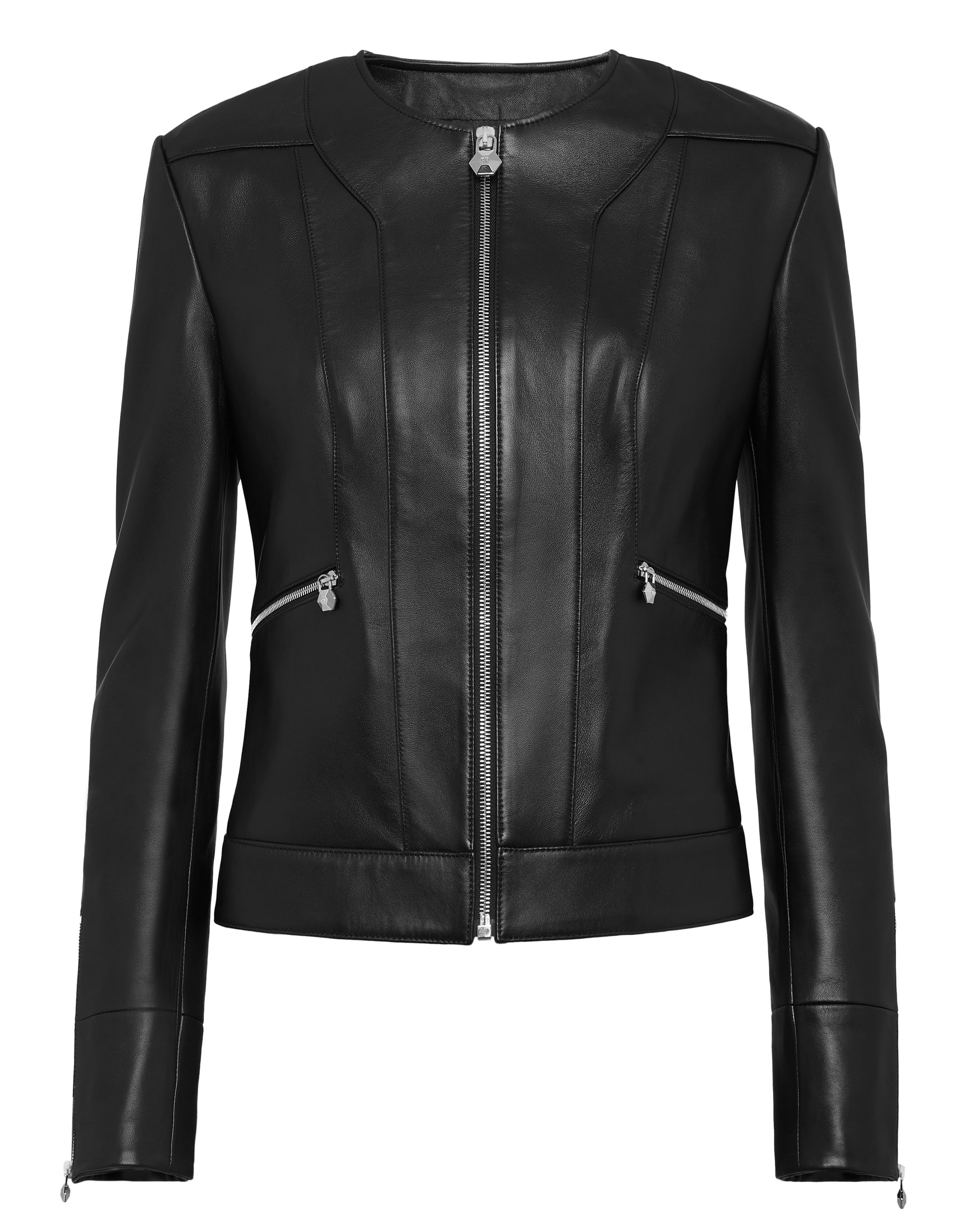 PHILIPP PLEIN Bikerjacke "Leder Biker-Jacke" günstig online kaufen