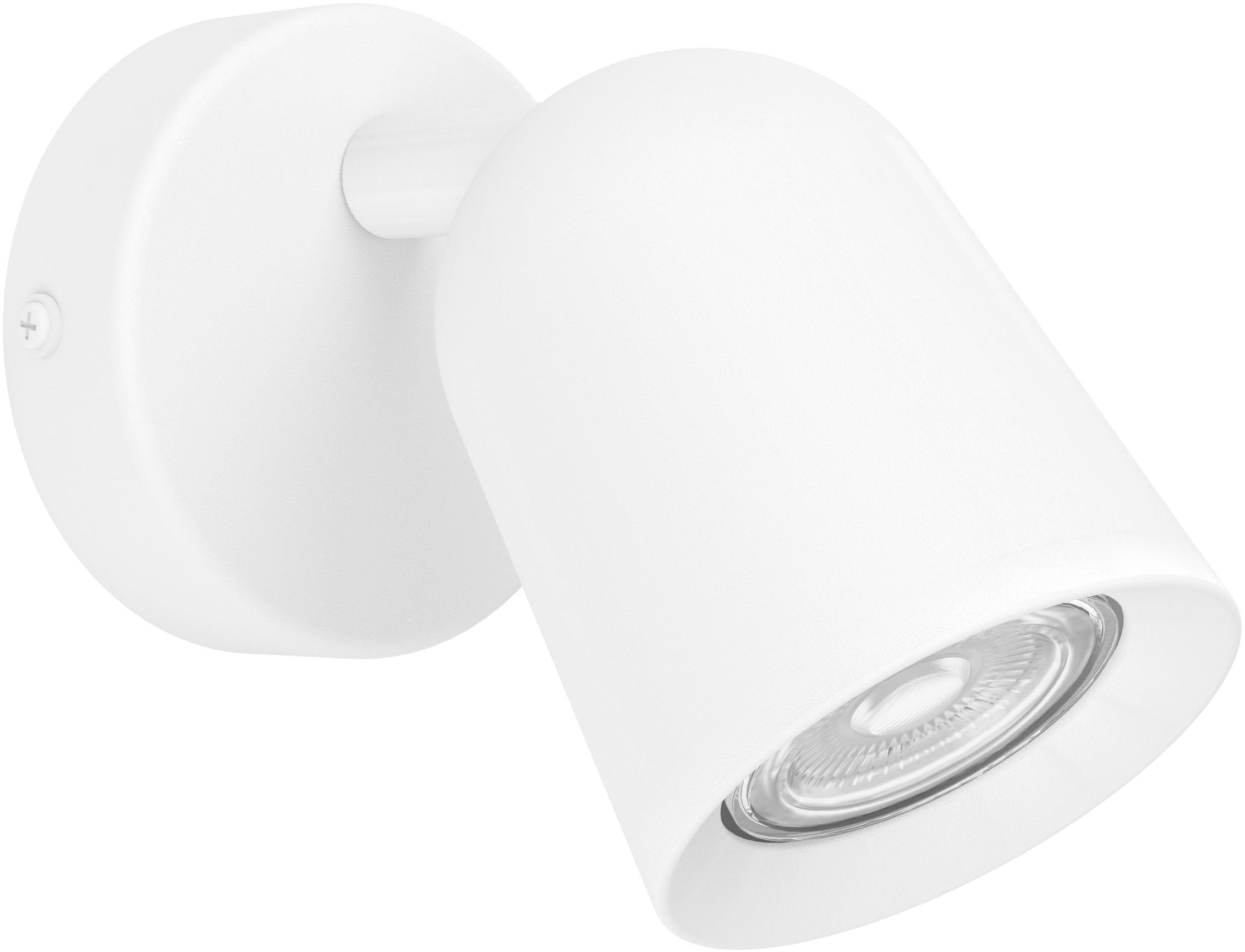 EGLO Deckenleuchte "CAMALDOLI Spotlampe - Stahl - GU10 - 1X5W - IP20", 1, H: 11cm, 1 Stk.weiß, Wohnzimmer, Leuchten, Wandleuchte, Wandspot,