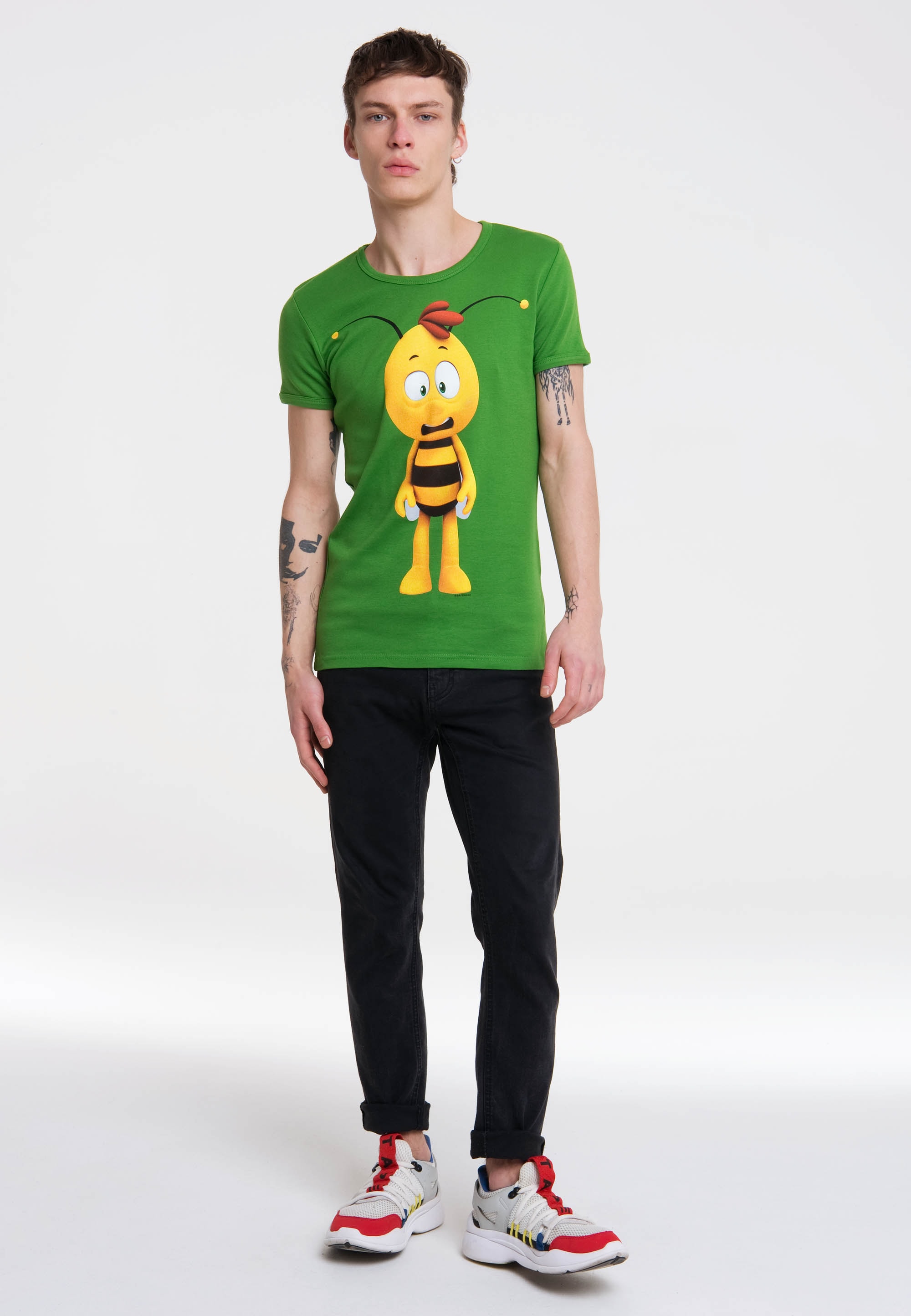 LOGOSHIRT T-Shirt »Biene Maja – Willi 3D« mit coolem Print