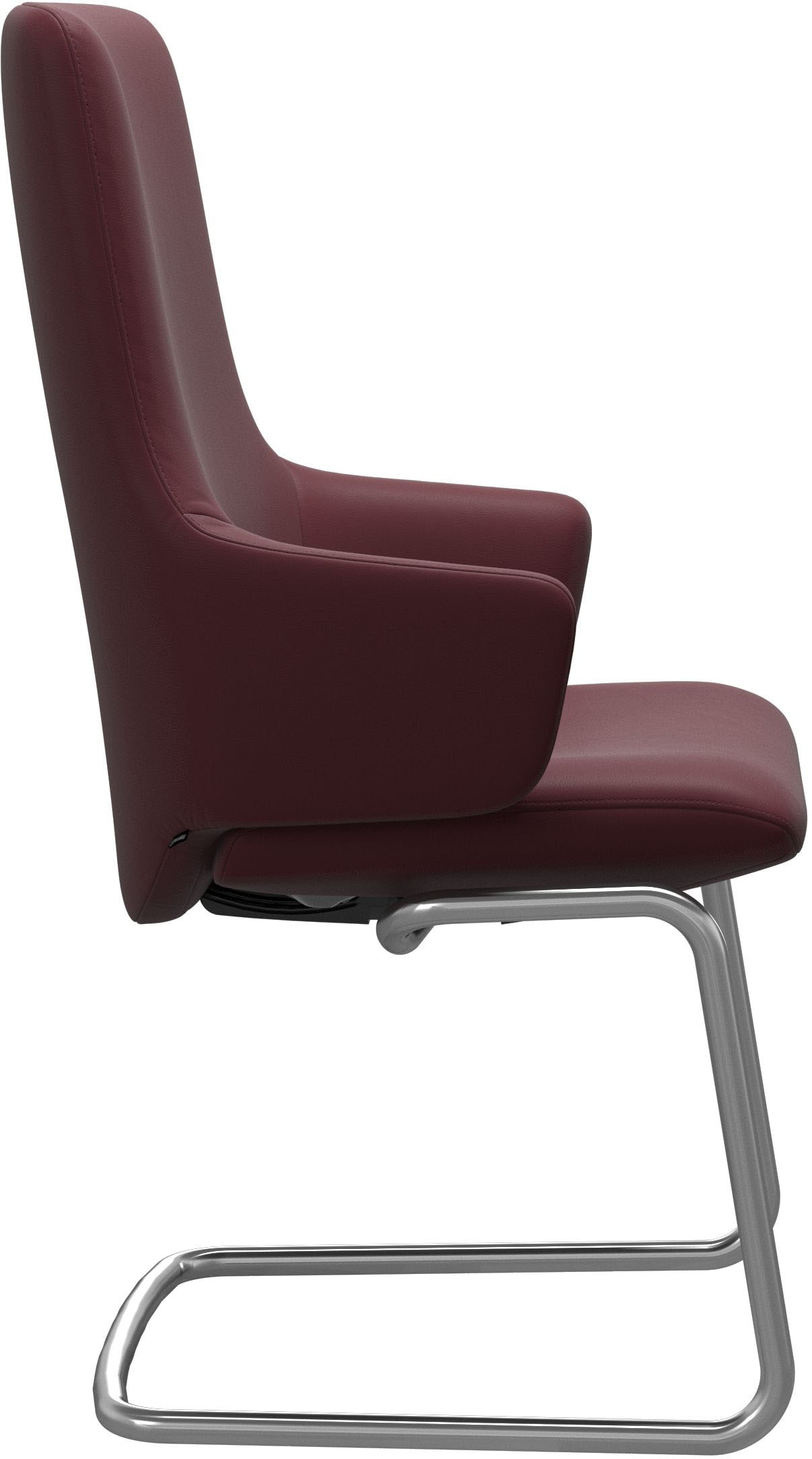 Stressless® Polsterstuhl »Laurel«, Leder BATICK, High Back mit Armlehne, Größe L, mit Beinen aus Stahl in Chrom