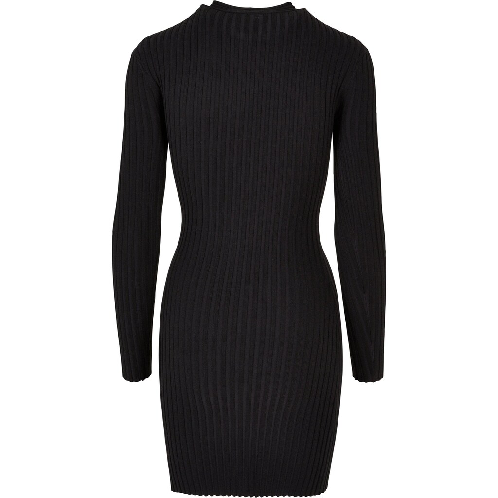 URBAN CLASSICS Shirtkleid »Urban Classics Damen Ladies Crossed Rib Knit Dress«, (1 tlg.)