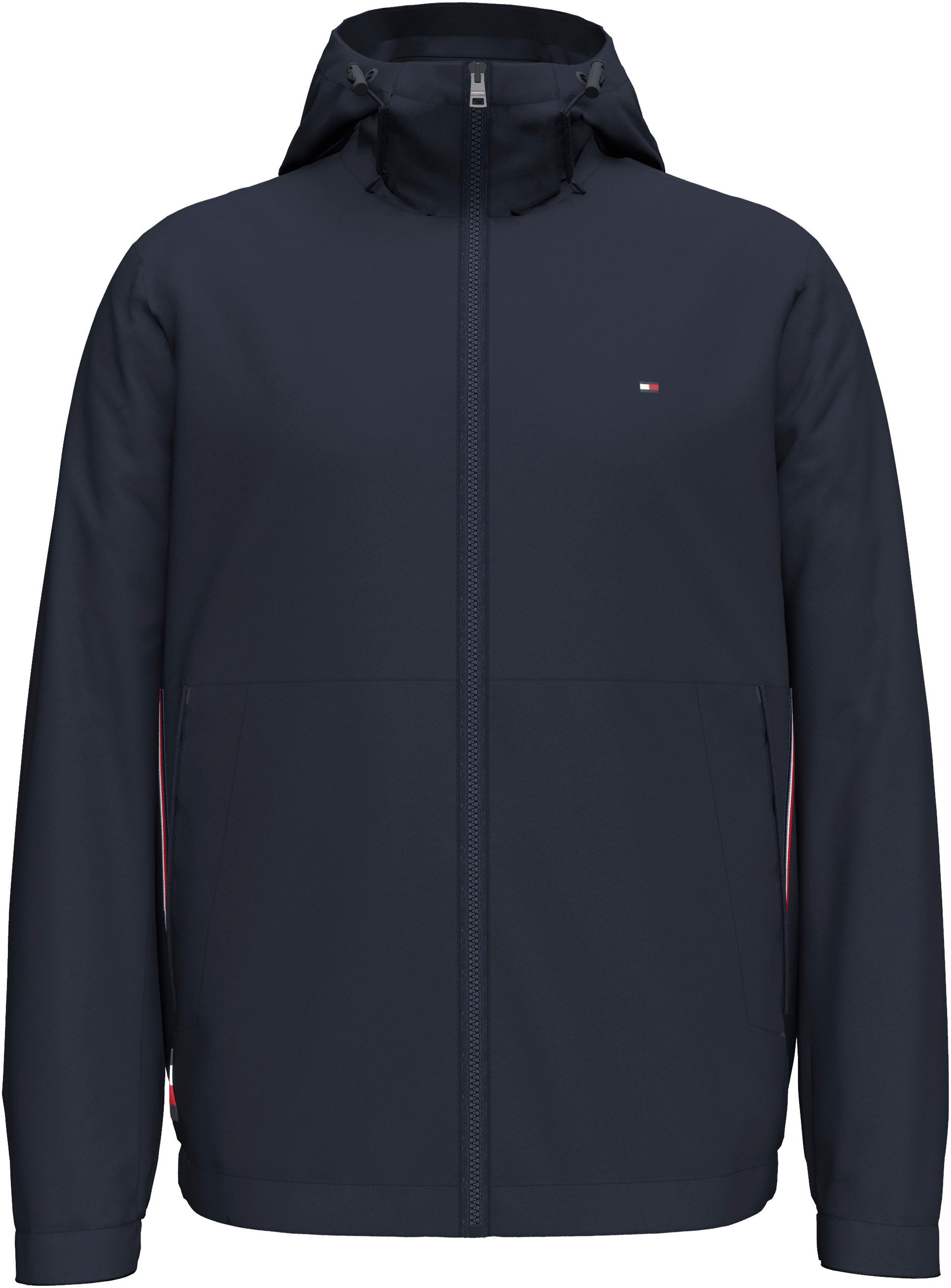 Tommy Hilfiger Outdoorjacke "RWB HOODED JACKET", mit Kapuze, mit verstellba günstig online kaufen