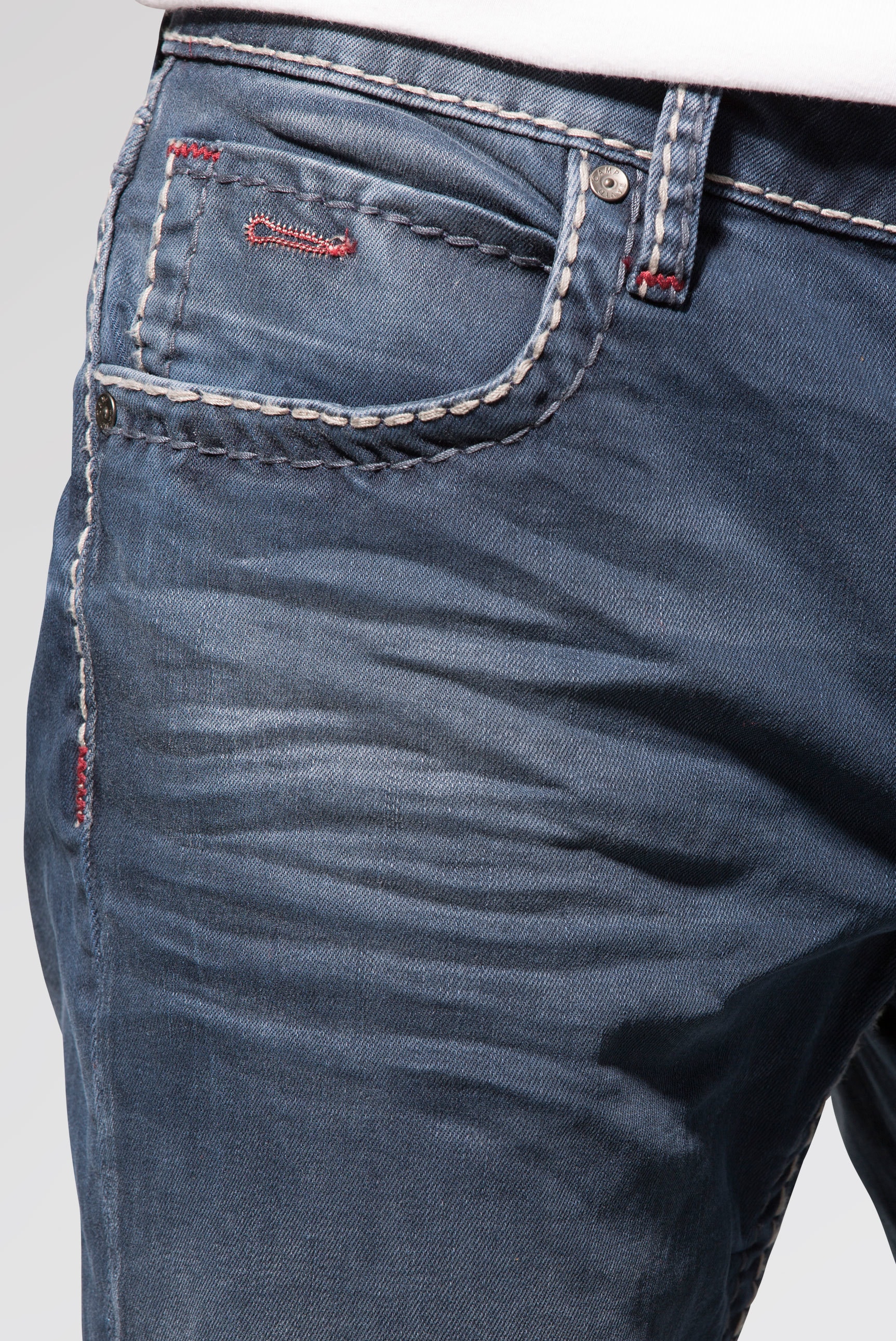 CAMP DAVID Regular-fit-Jeans, Münztasche mit Ziernaht