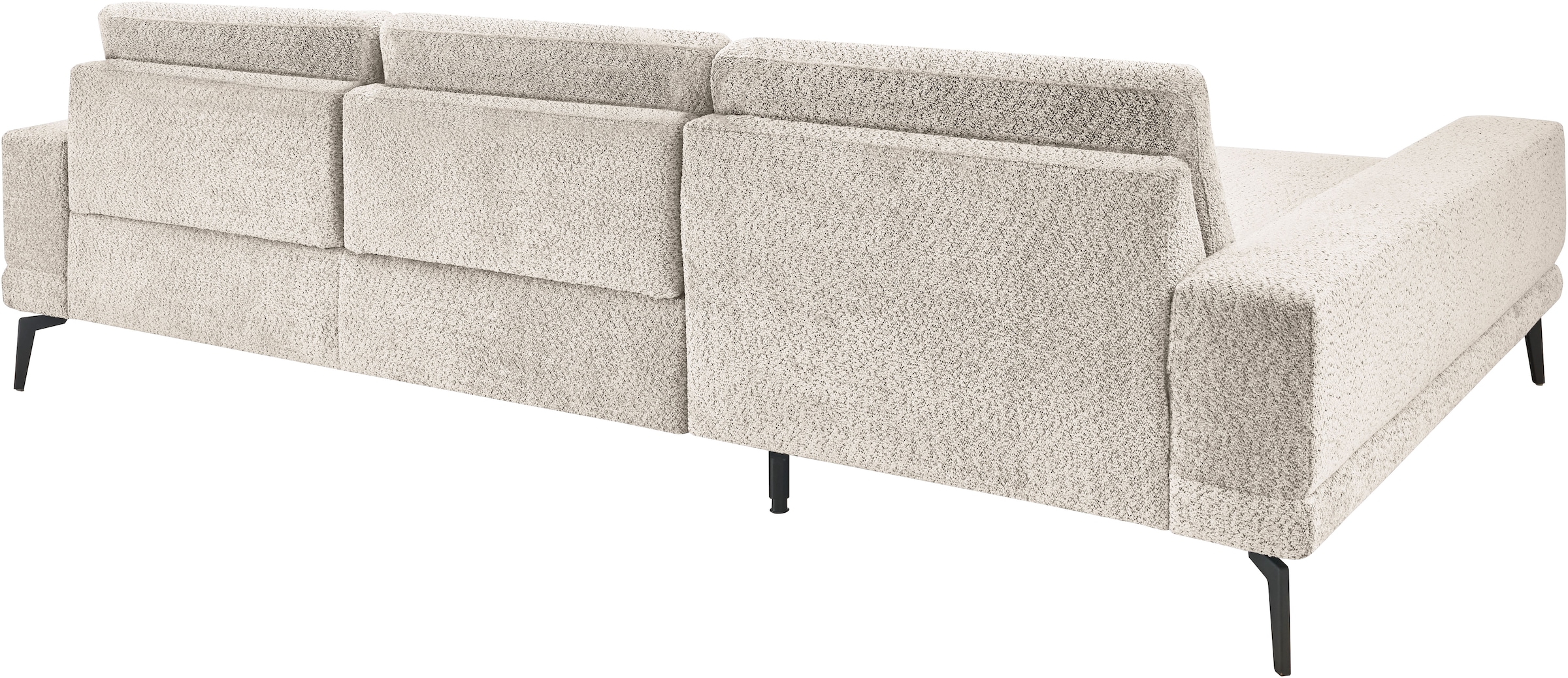 set one by Musterring Ecksofa »SO 3600 optimaler Sitzkomfort in Federkern o. Kaltschaum, 2 Sitzhöhen«, Sitzhöhe 44 cm, Kaltschaum, B 293 x T 180 cm, Kama sand