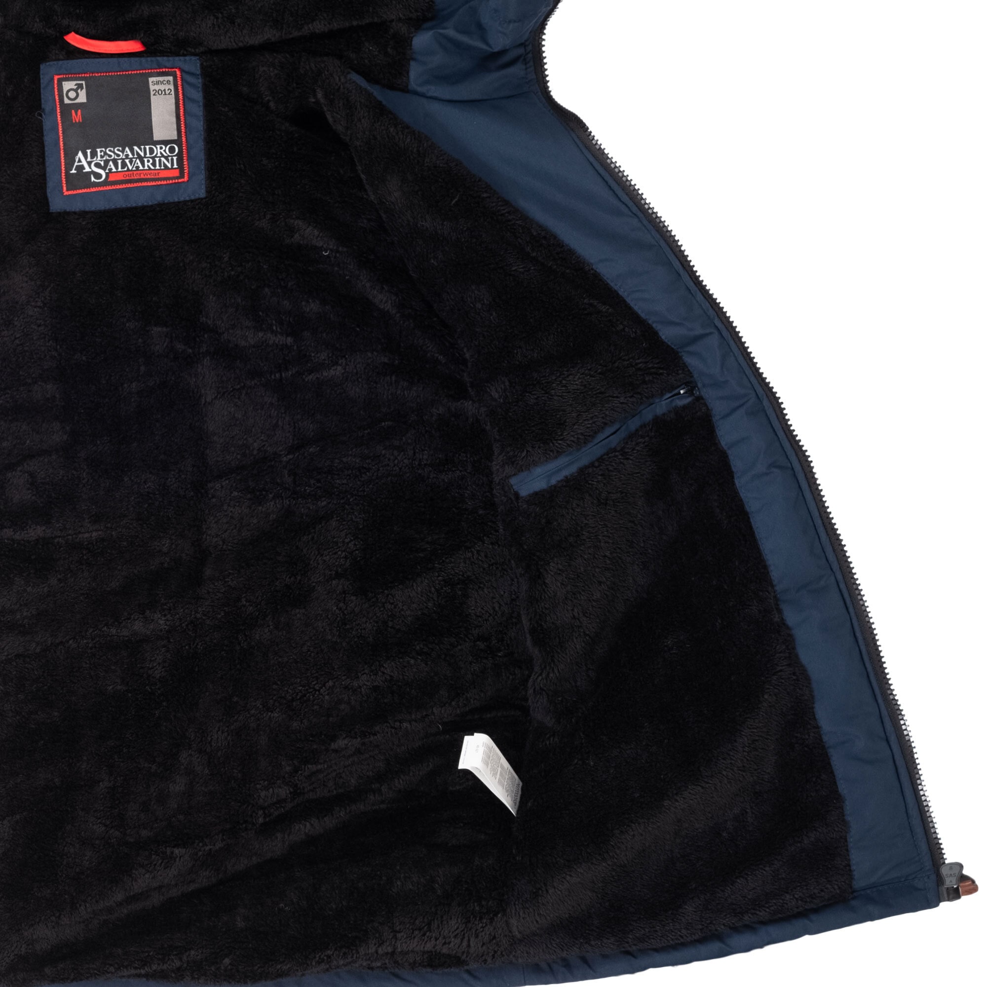 Alessandro Salvarini Winterjacke »ASLighty«, innen komplett mit warmem Teddyfell