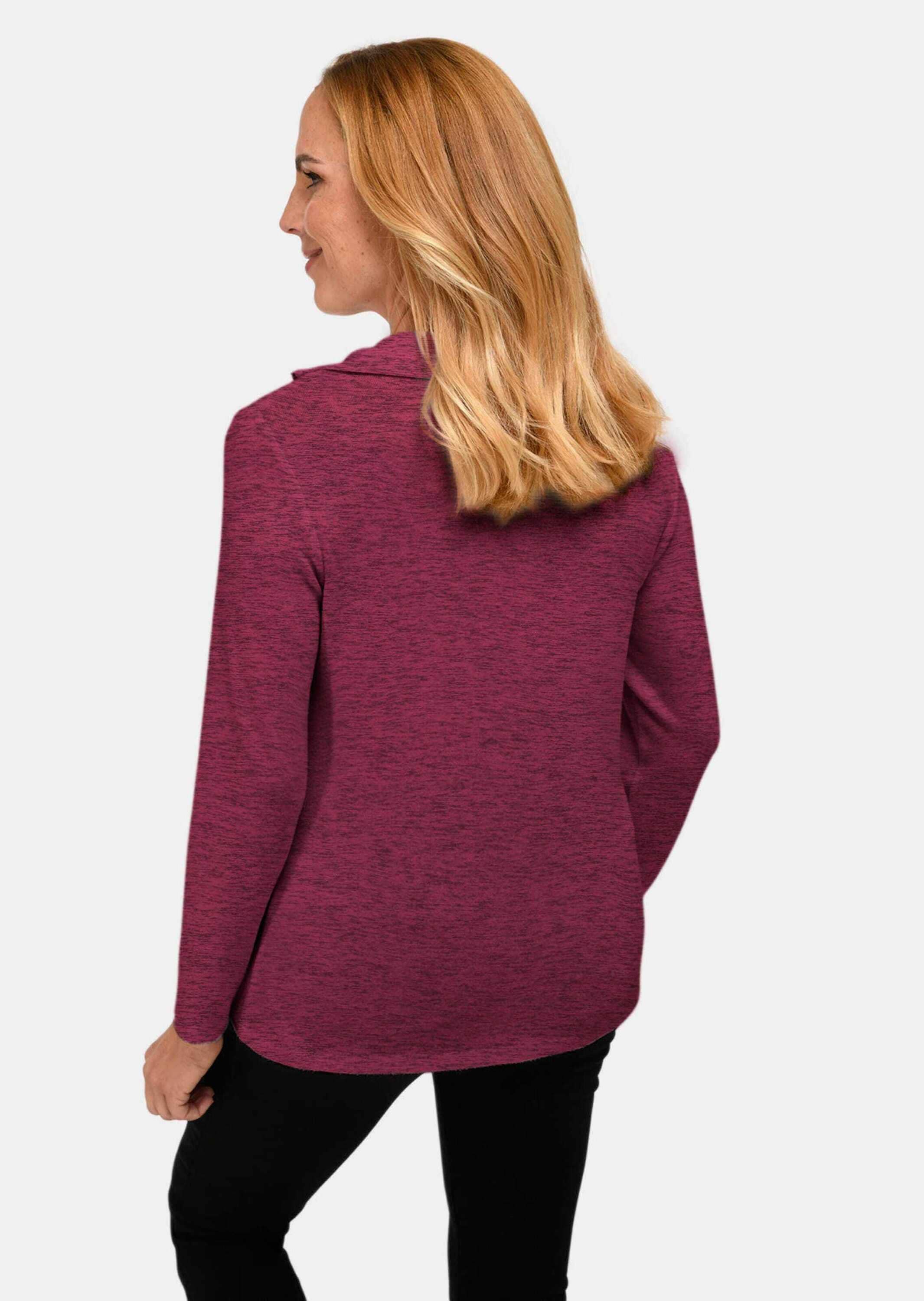 GOLDNER Longpullover »Flausch-Shirt Flauschiges Troyer- Shirt«