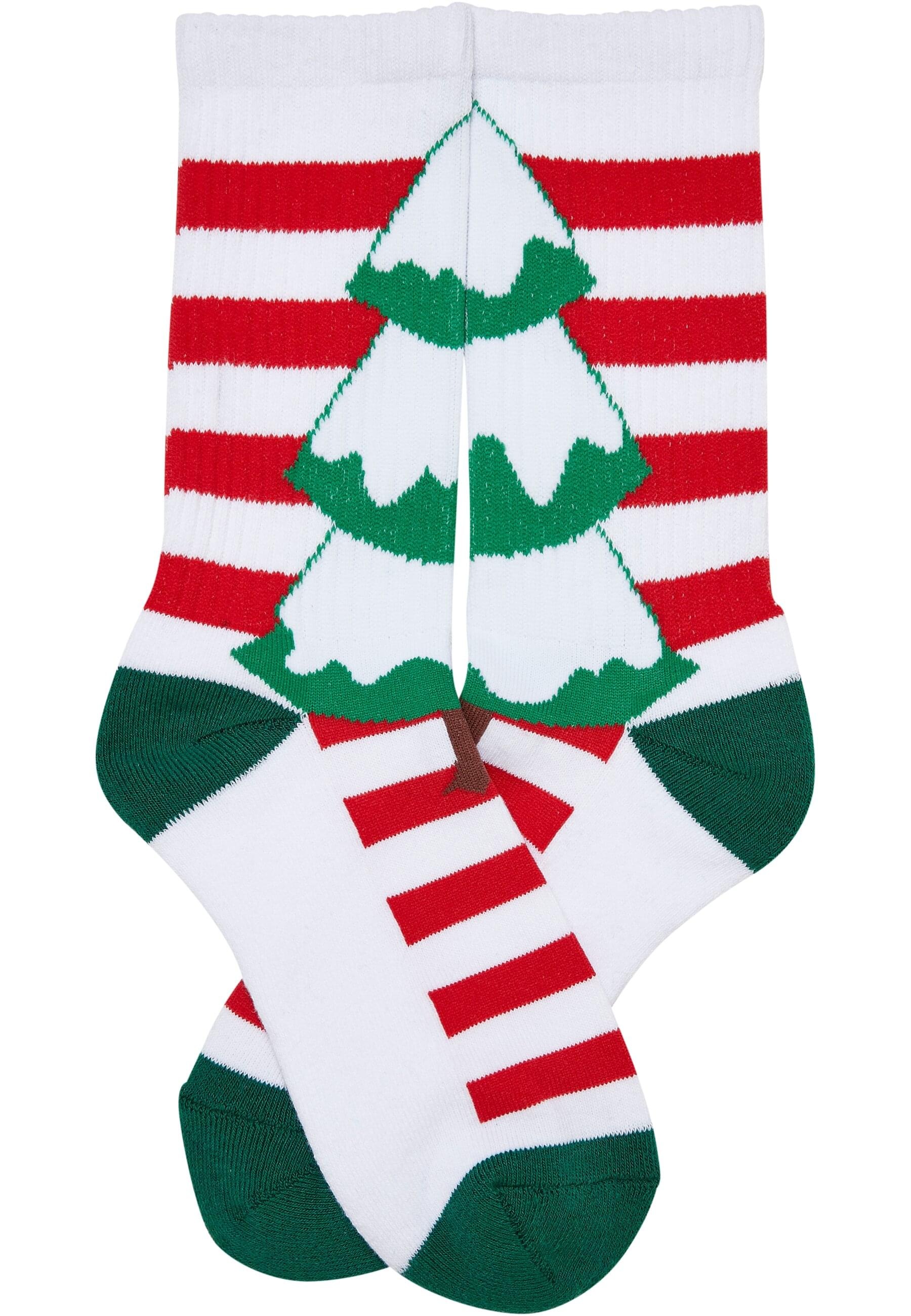 Thumbnail - URBAN CLASSICS Basicsocken "Urban Classics Unisex Fancy X-Mas Tree Socks 2-Pack", (1 Paar)