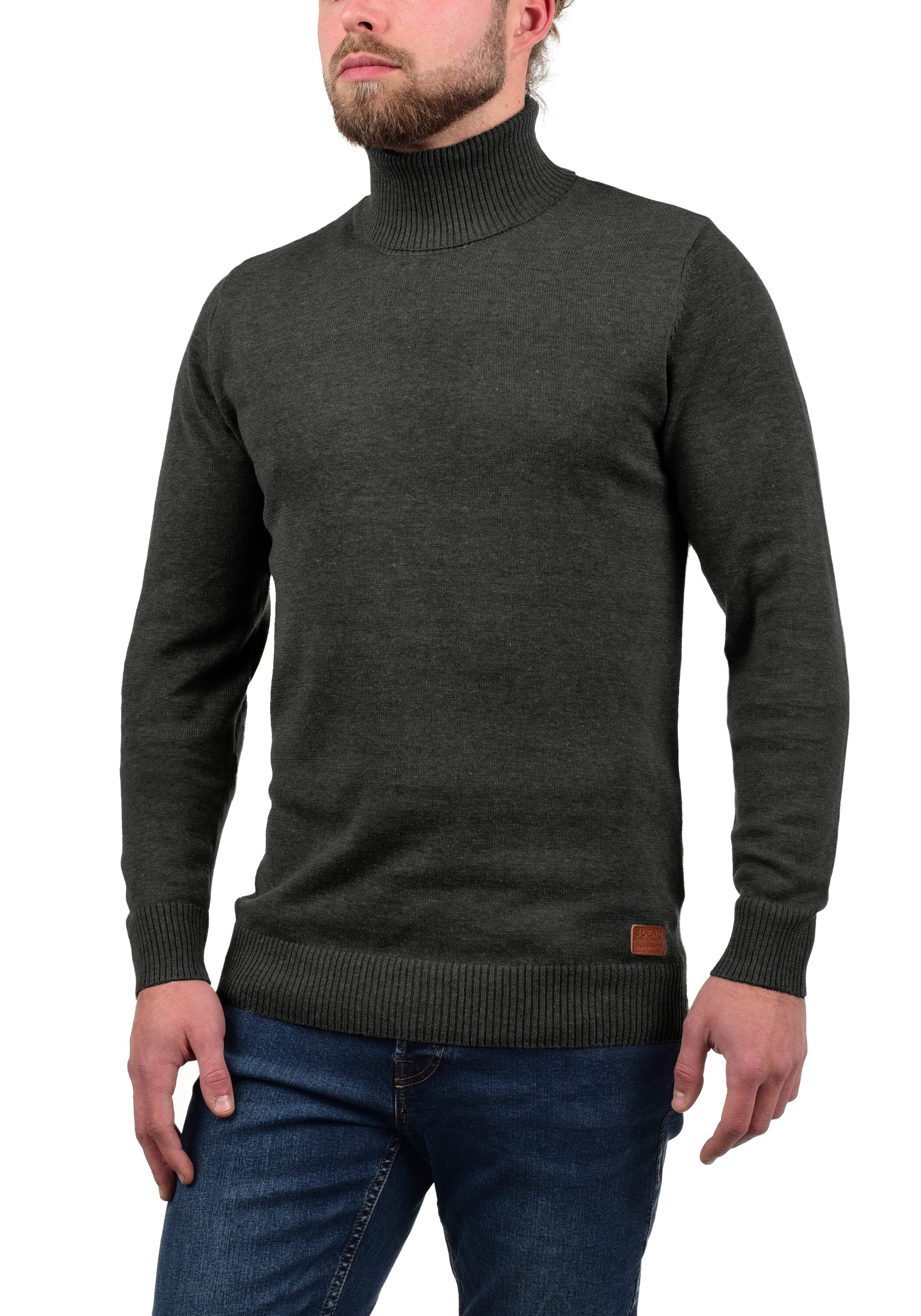 Blend Rollkragenpullover "BHLatif", Feinstrick Pullover mit Rollkragen günstig online kaufen