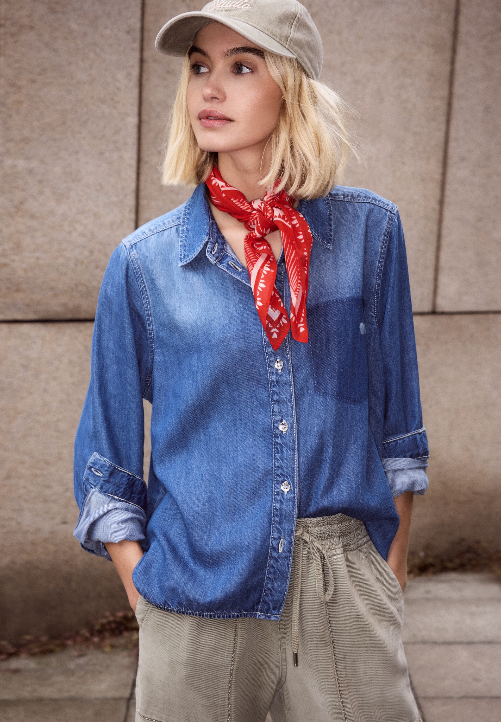 STREET ONE STUDIO Halstuch mit grafischem Muster günstig online kaufen