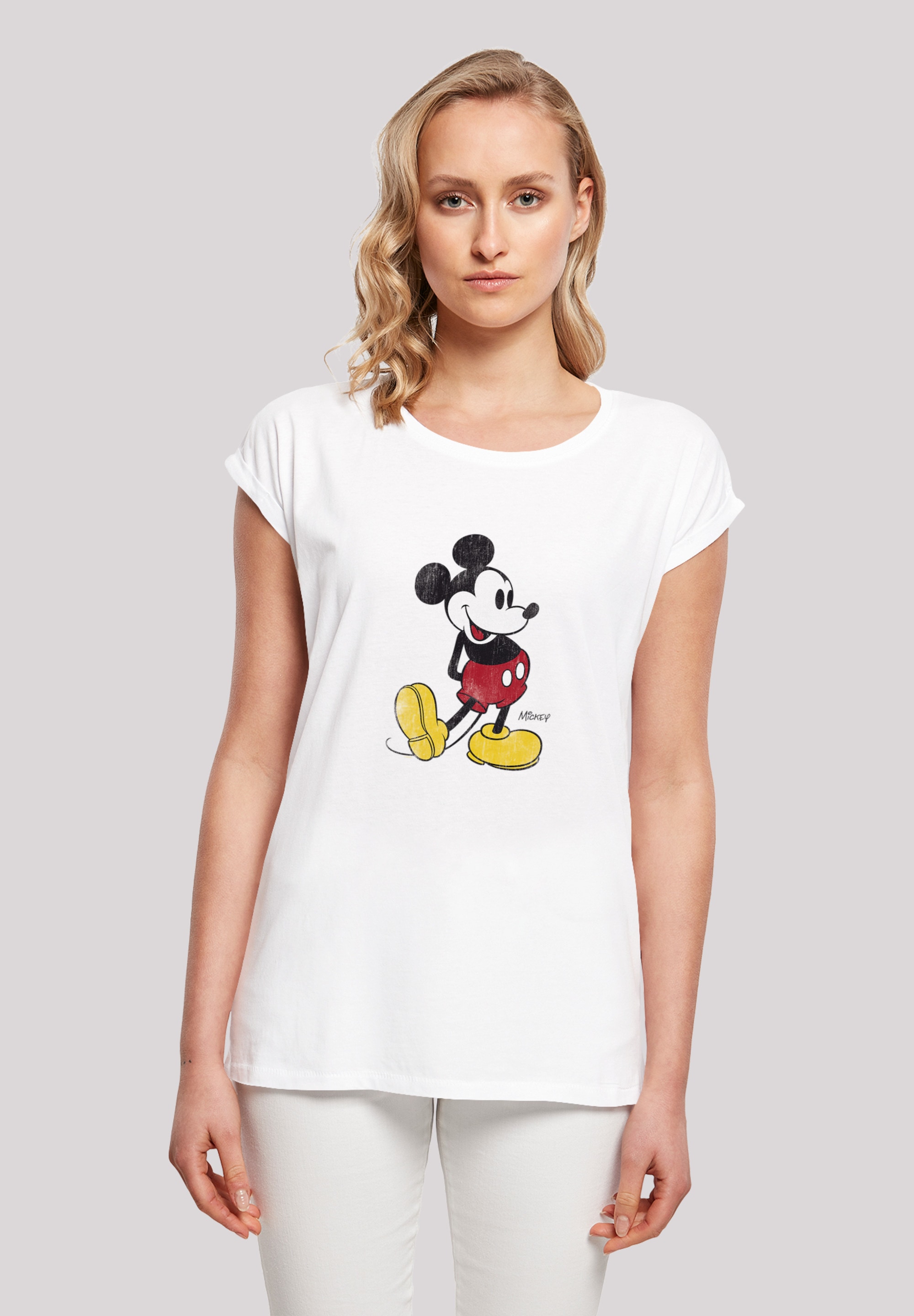 F4NT4STIC T-Shirt »Disney Micky Maus Classic«, Damen,Premium Merch,Regular-Fit,Kurze Ärmel,Bedruckt
