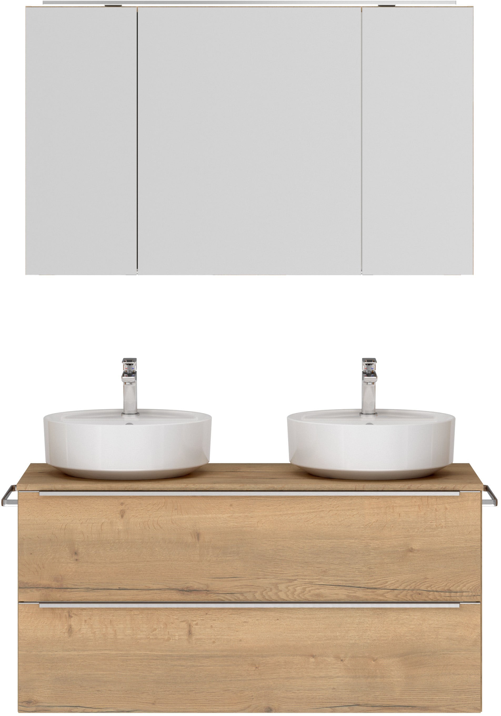 nobilia Badmöbel-Set "Alvene", (2 St., vormontiert, mit Soft-Close), inkl. günstig online kaufen