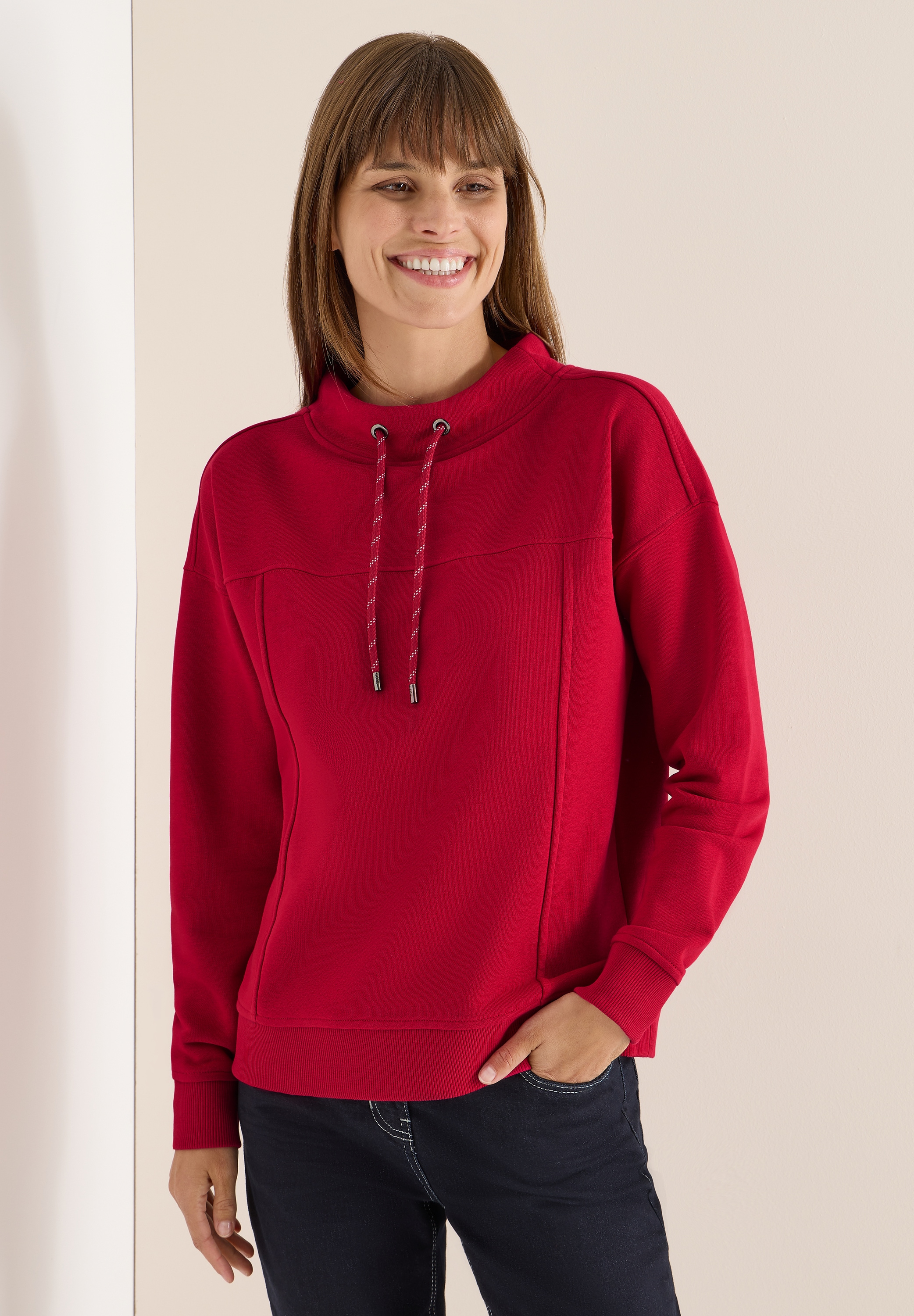 Cecil Sweatshirt mit Stehkragen günstig online kaufen