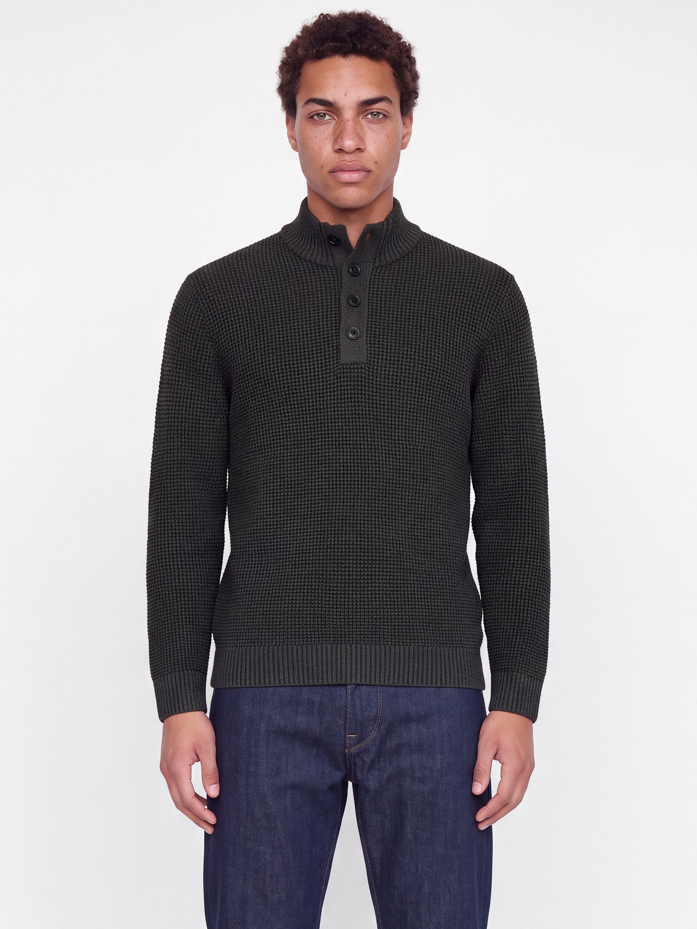 Jack & Jones Stehkragenpullover »JJELIAS KNIT HIGH NECK« Materialmix