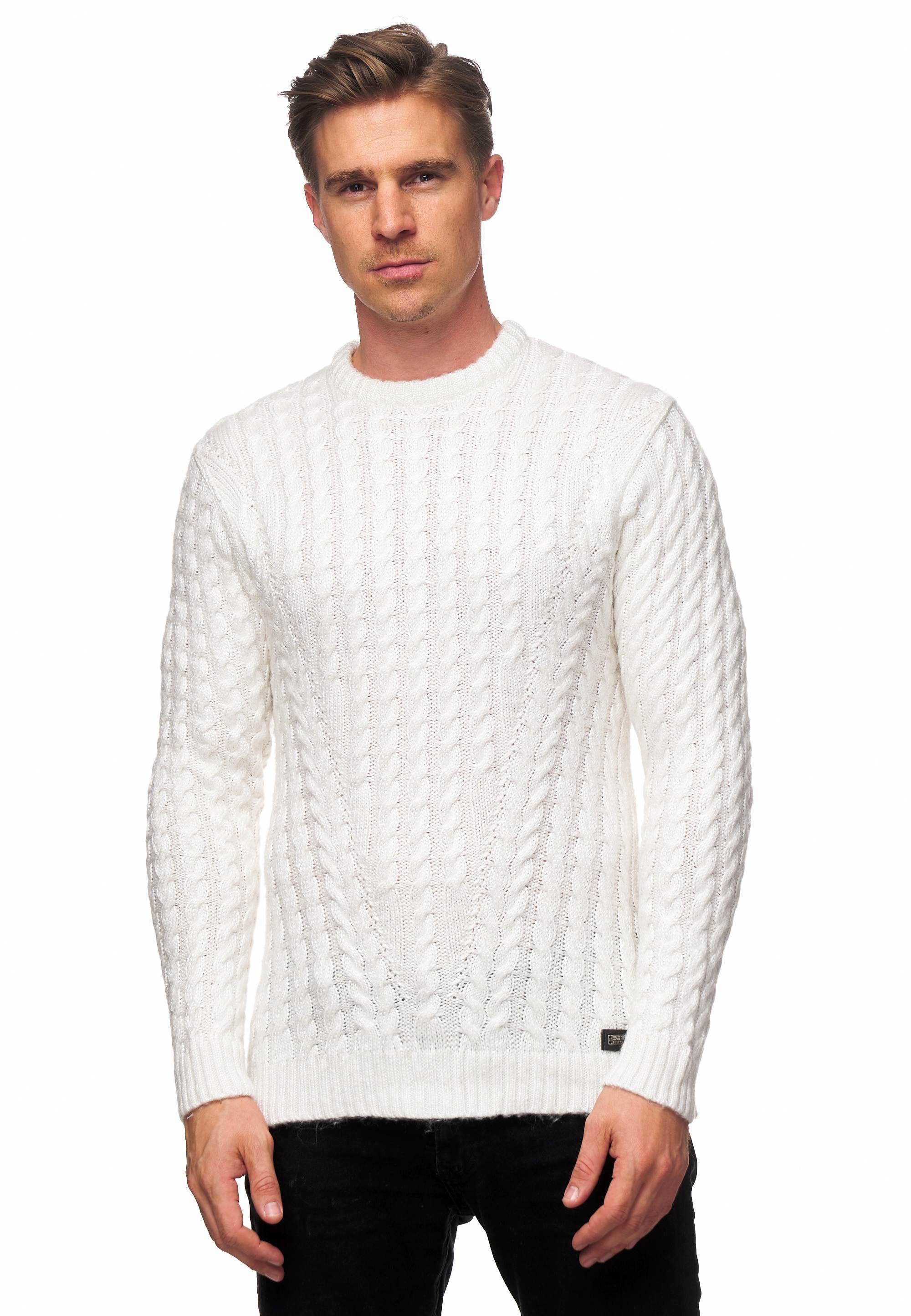 Rusty Neal Strickpullover, mit trendigem Zopfmuster günstig online kaufen