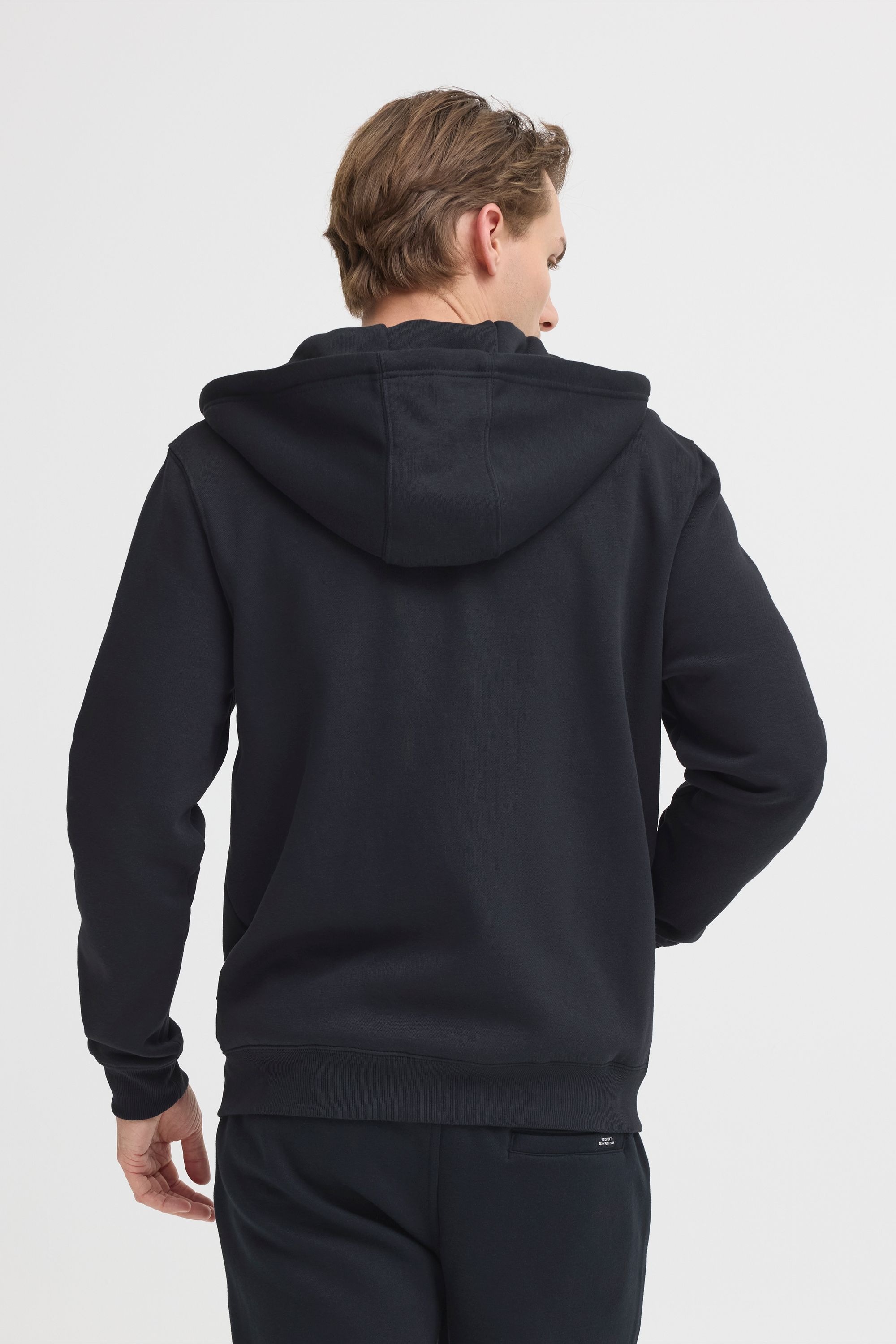 Kapuzensweatjacke BLEND "BHDowntown", Herren, Gr. M, schwarz navy, Sweatware, 50% Baumwolle, 50% Polyester, regular fit hüftlang, Rundhals, eingesetzt Rippbündchen, Sweatjacken, Stilvolle Kapuzensweatjacke 6