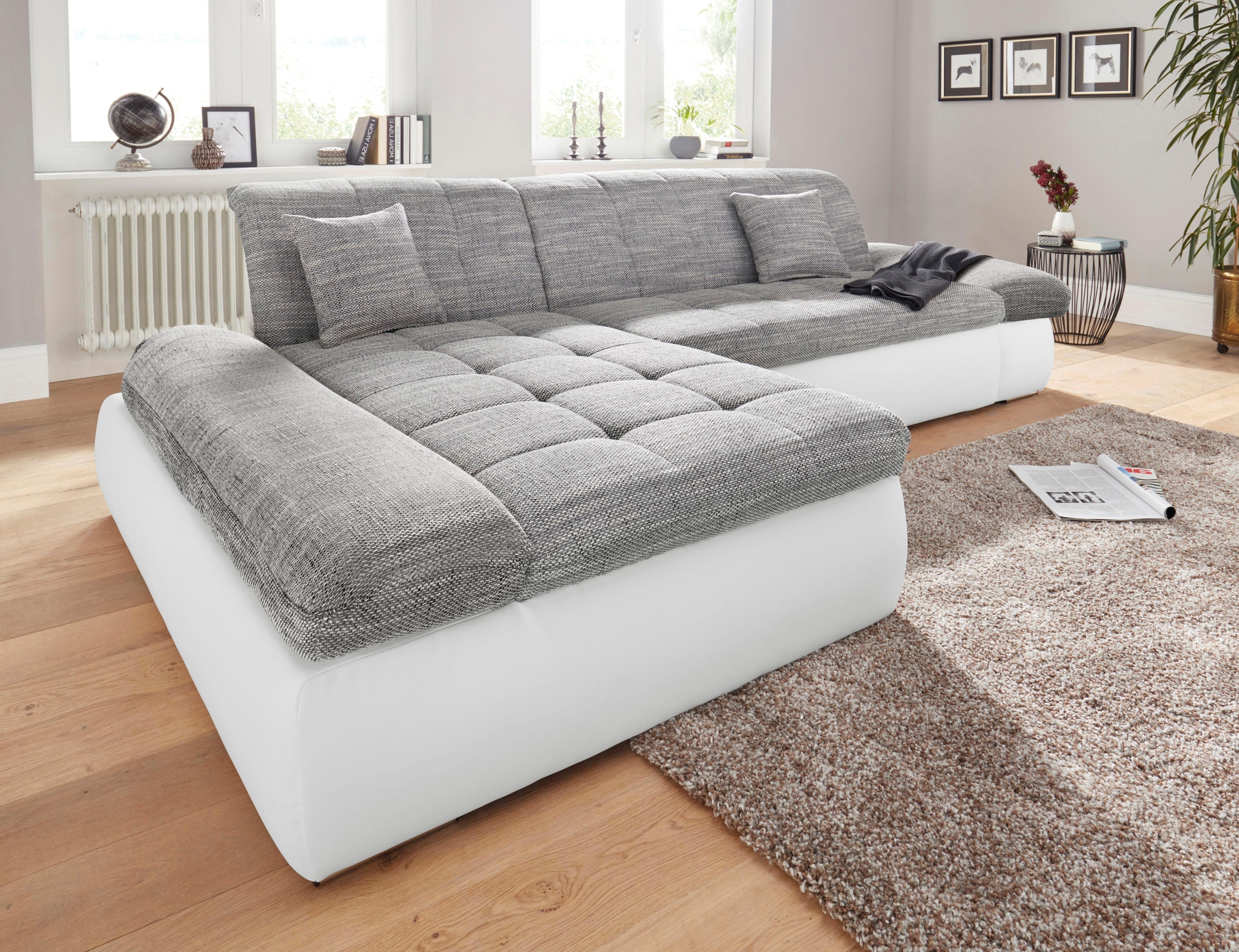 DOMO collection BAUR im Armteilverstellung XXL-Format, »PB Bettfunktion Ecksofa Moric«, wahlweise mit und | bestellen