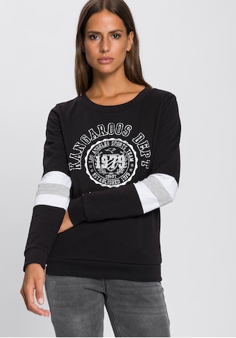 KangaROOS Sweatshirt, mit sportlichen Kontrasteinsätzen am Ärmel kaufen