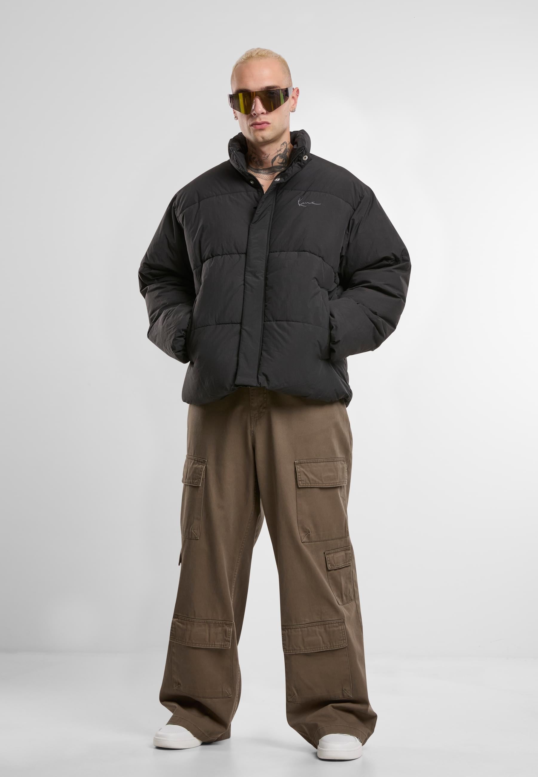 Karl Kani Winterjacke »Karl Kani Karl Kani Small Signature Puffer Jacket«, (1 St.), ohne Kapuze
