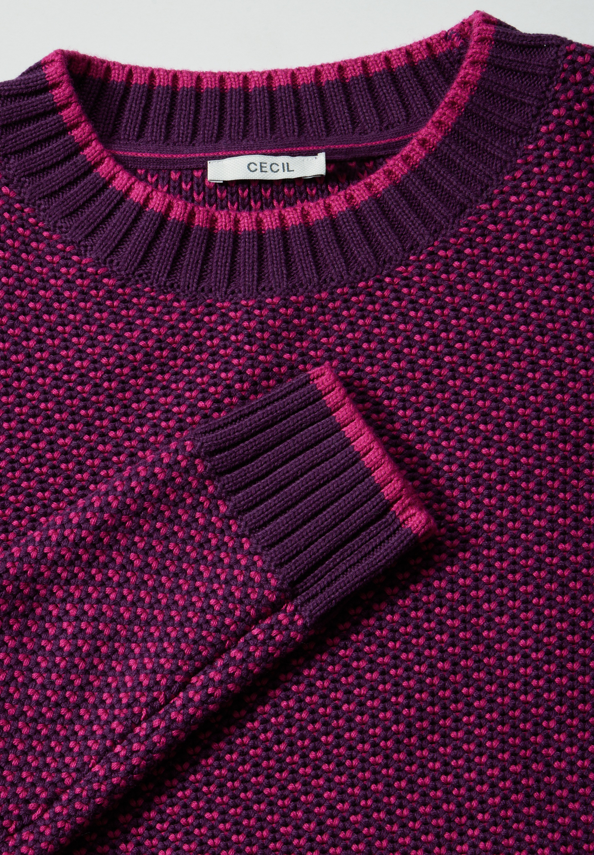 Cecil Strickpullover, aus softem Materialmix