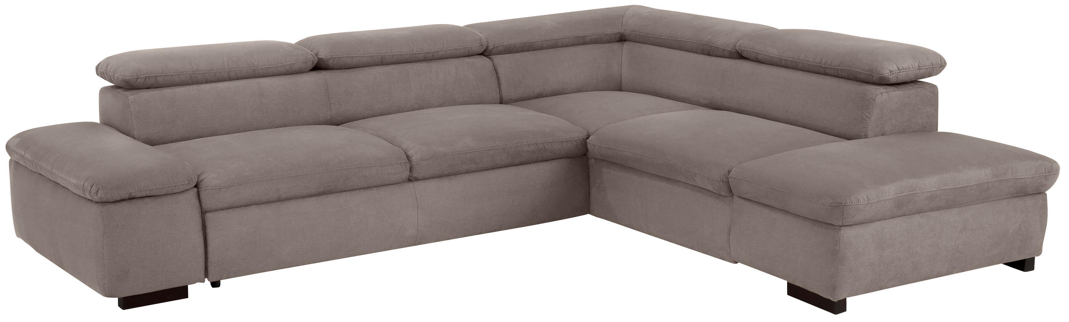 OTTO home Ecksofa "Alberto L-Form" mit Kopfteilverstellung, wahlweise mit Schlaffunktion
