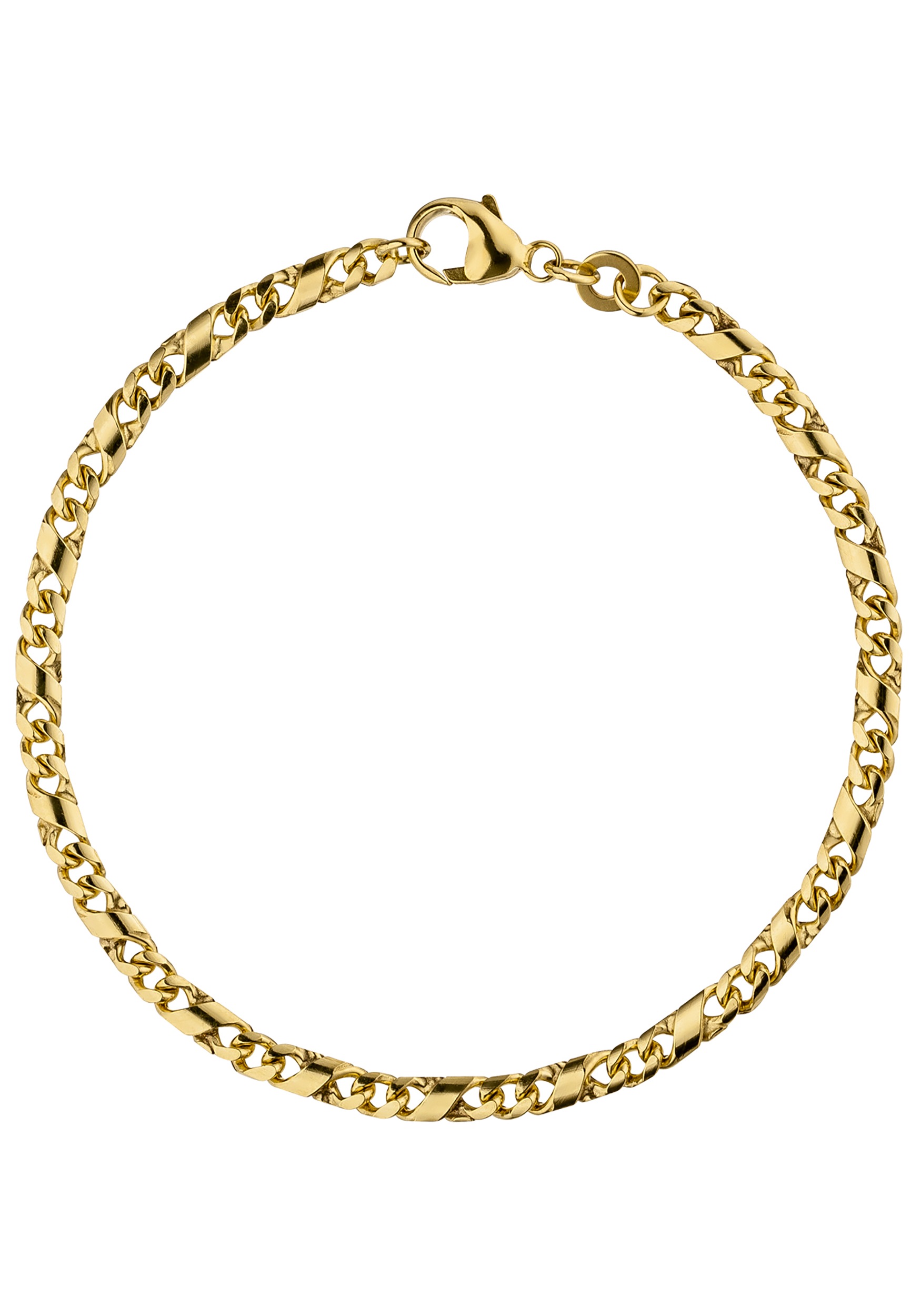 JOBO Damen Goldarmband "Dollararmband 3,2 mm", 18,5cm, Gelbgold 333, gold, Gelbgold 333, Armbänder, 333 Gold 18,5 cm