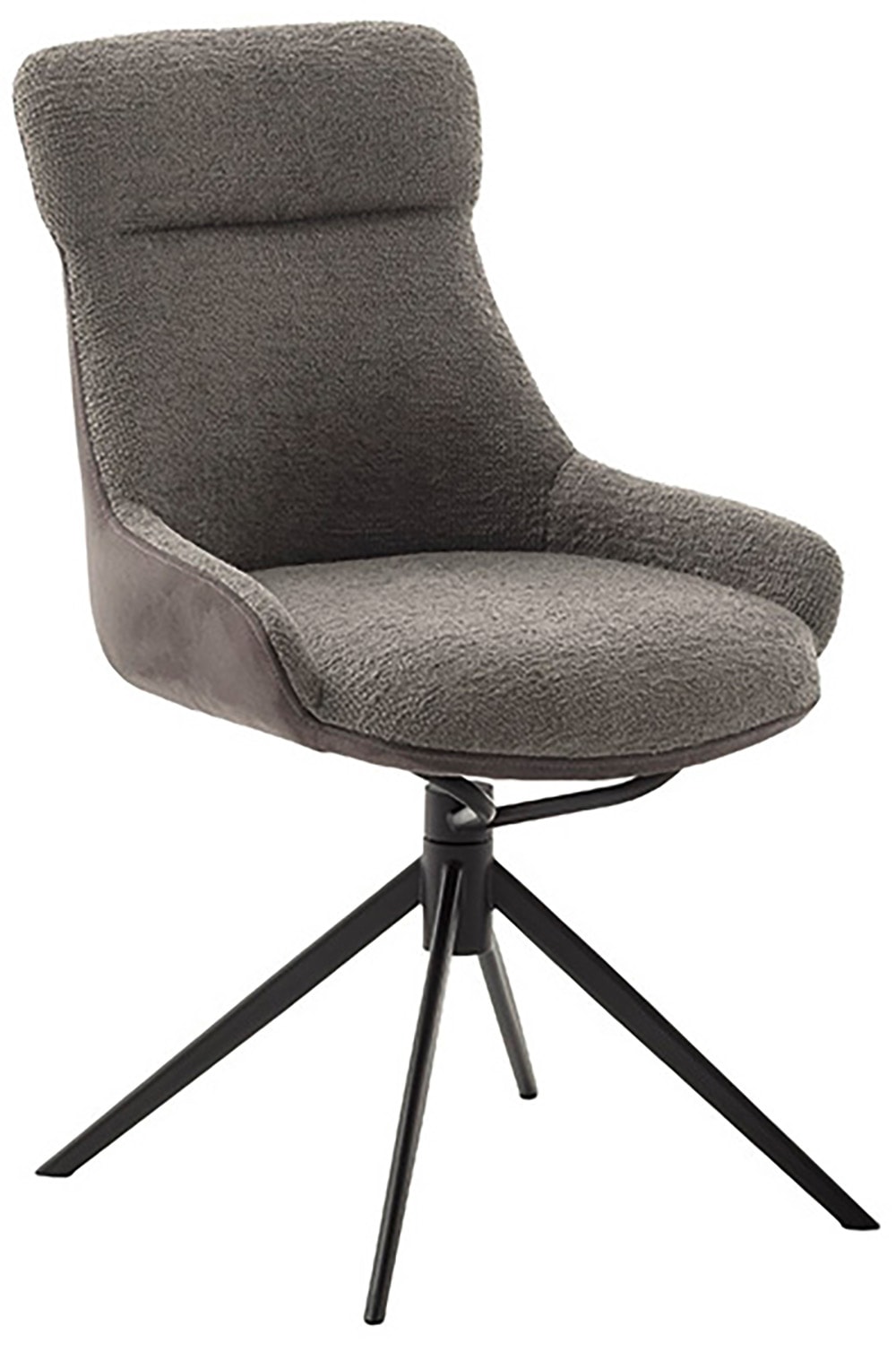 MCA furniture Esszimmerstuhl, Feingewebe, (2er-Set), drehbar 360°, Dreh- & Schwingfunktion, Sitzhöhe ca. 50 cm