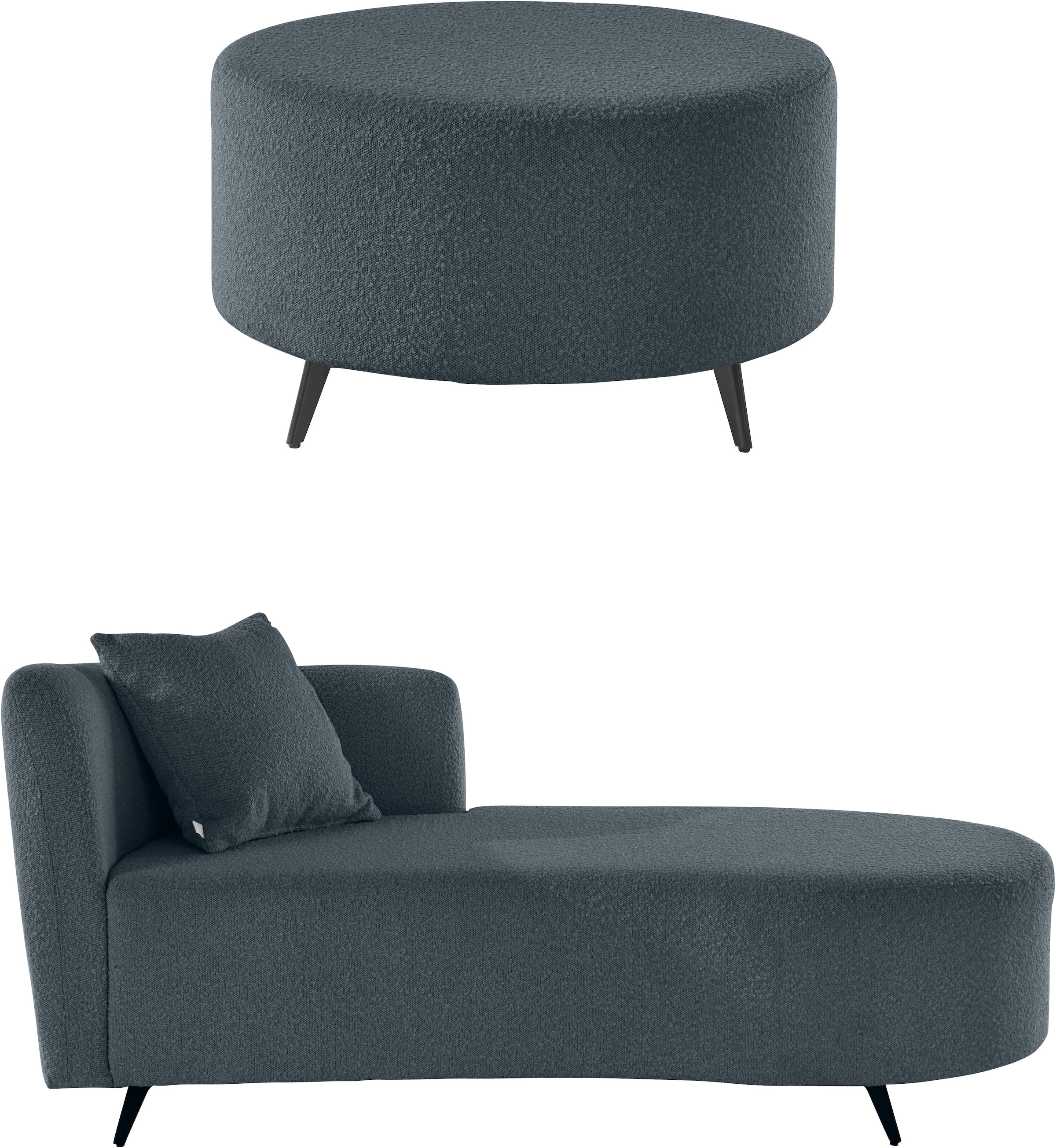 Home affaire Recamiere "Hulby" wahlweise mit und ohne Hocker und Armlehne l günstig online kaufen