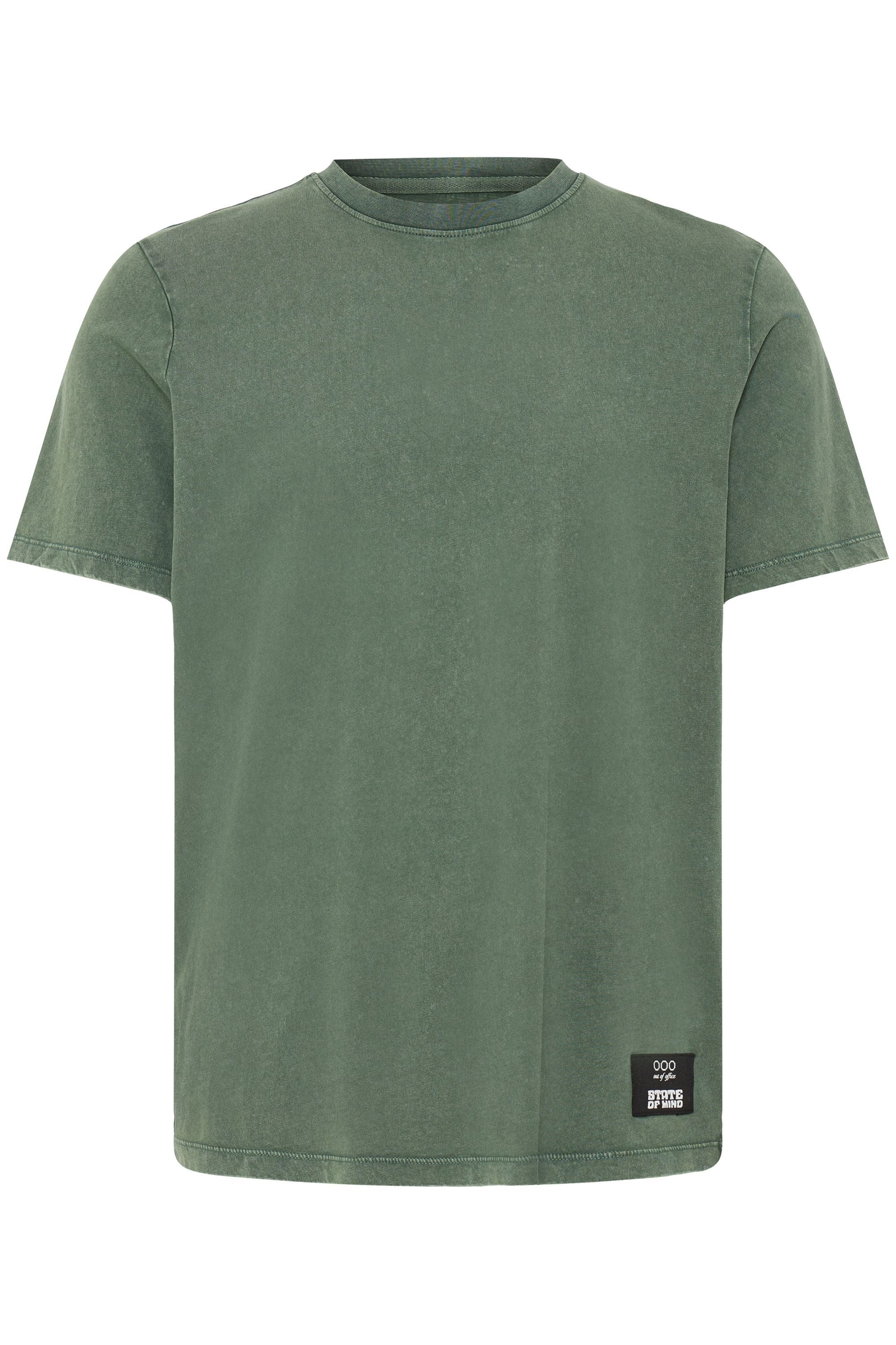 Blend Rundhalsshirt "BHKeelan" Basic T-Shirt mit Patch günstig online kaufen