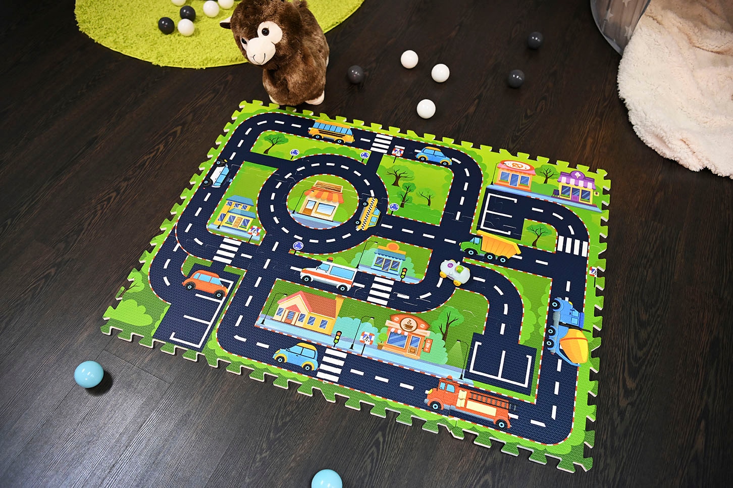 Knorrtoys® Puzzle »Straße«, Puzzlematte, Bodenpuzzle
