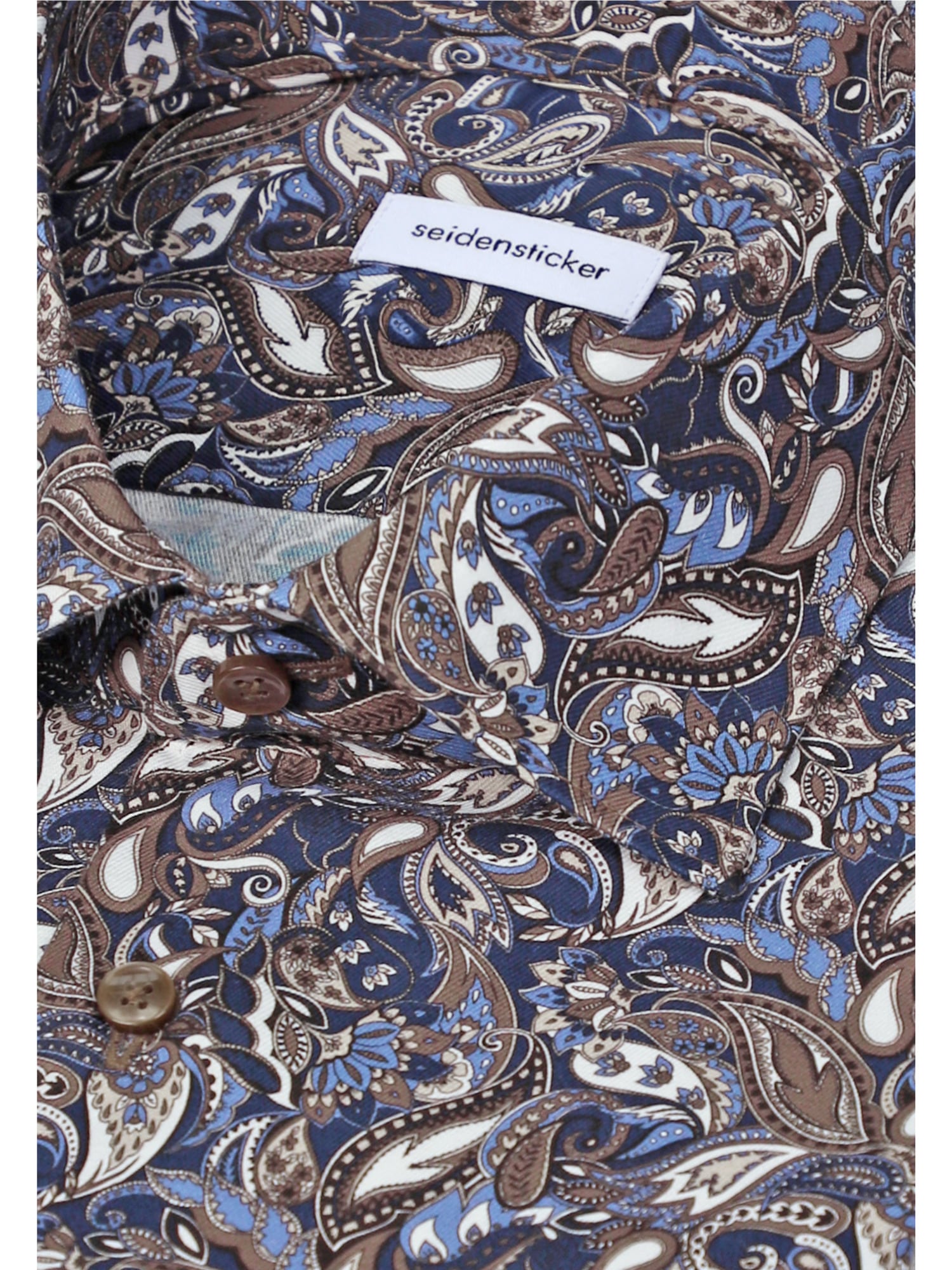 seidensticker Businesshemd »Schwarze Rose« Slim 1/1 Kentkragen Druck