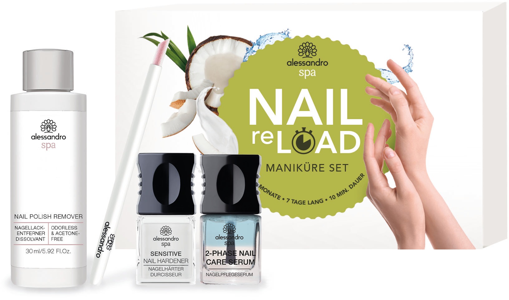 alessandro international Nagų priežiūros rinkinys »NAIL reLOAD«...