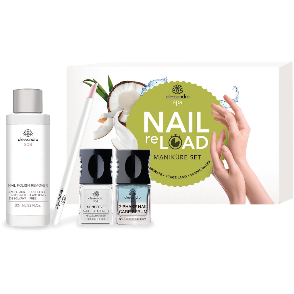 alessandro international Nagelpflege-Set »NAIL reLOAD«, (Set, 4 tlg.)