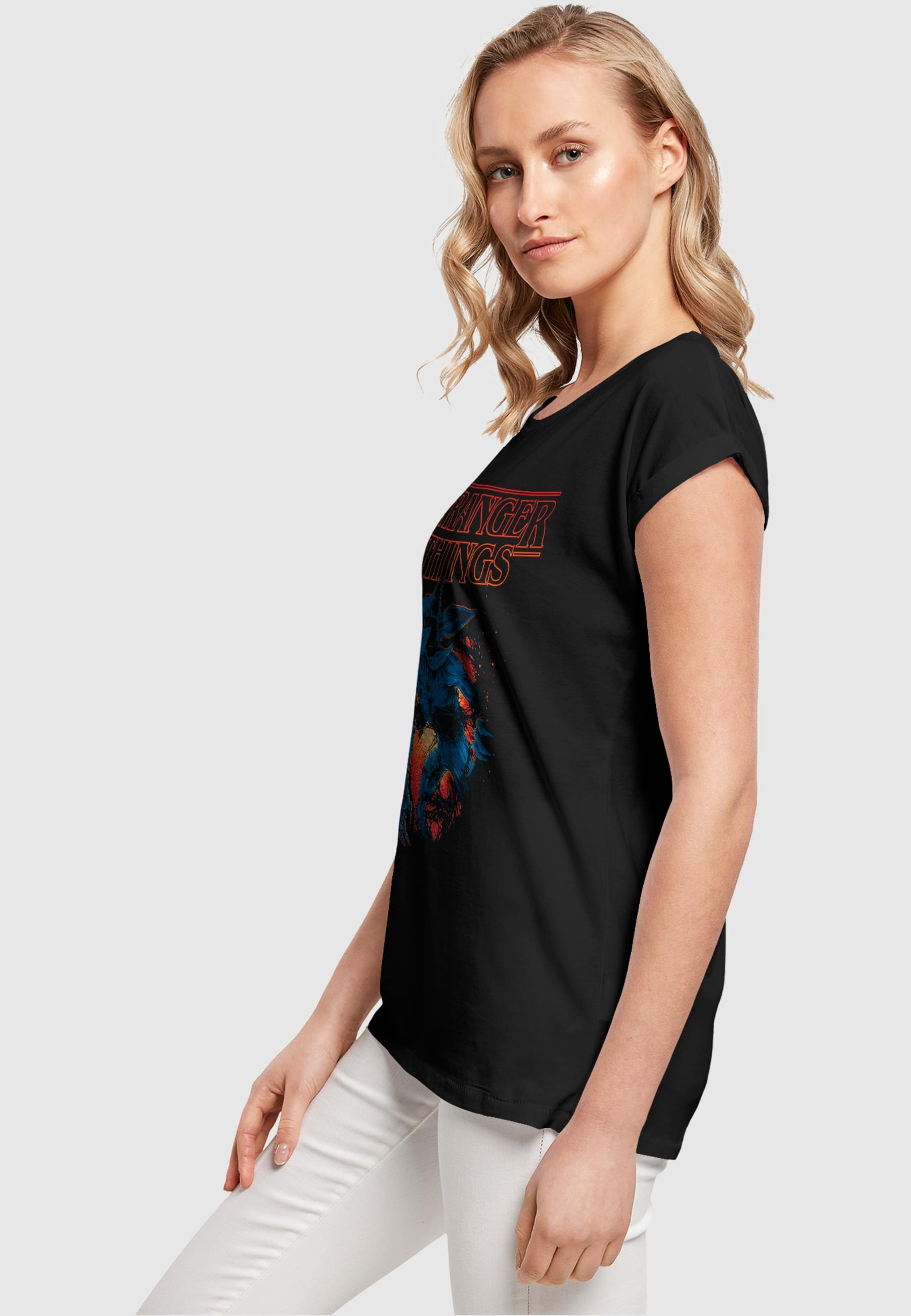 ABSOLUTE CULT T-Shirt »ABSOLUTE CULT Damen Ladies Stranger Things - DemoCave T-Shirt«, (1 tlg.)