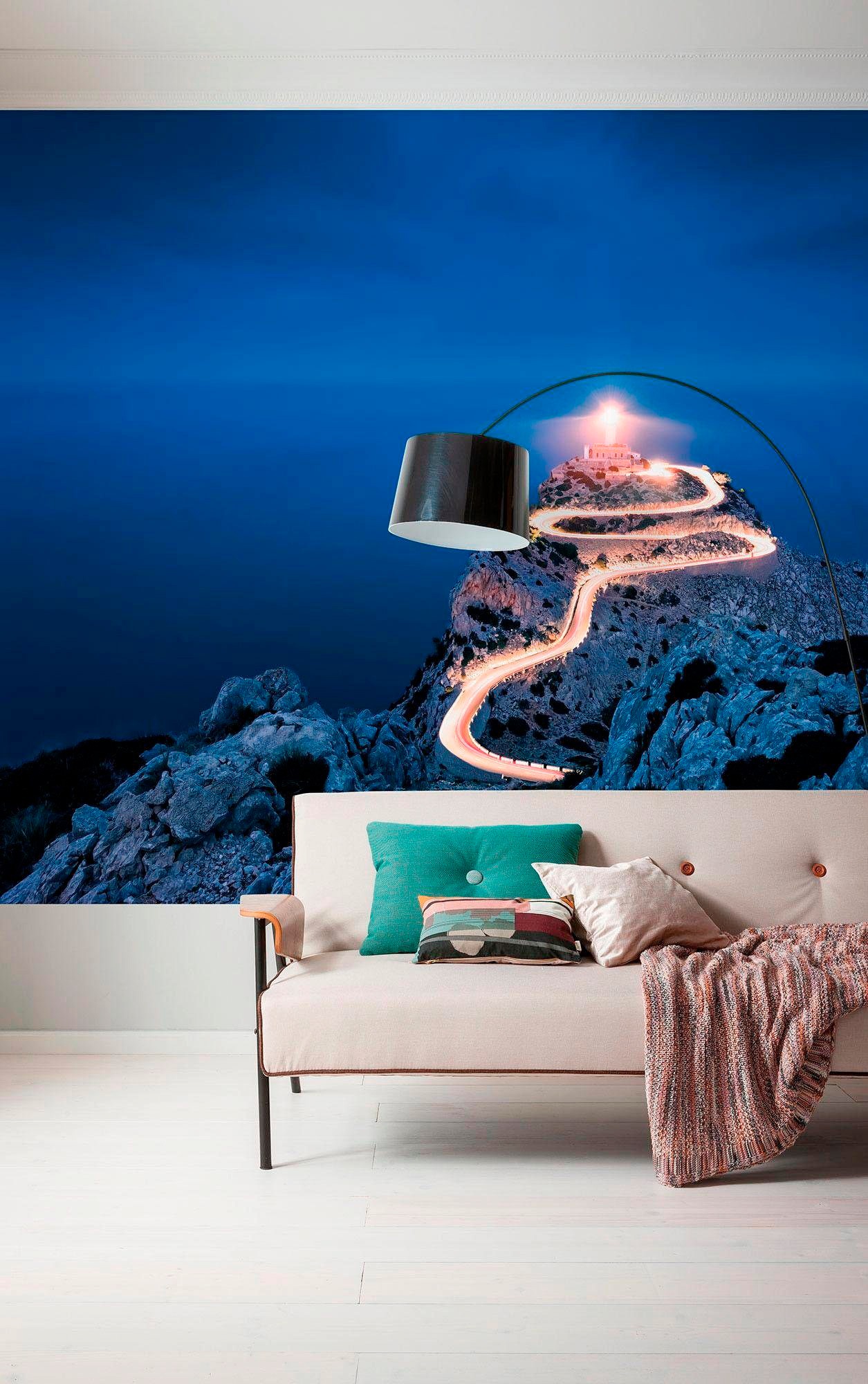 Komar Vliestapete »Digitaldruck Vlies - Cap Formentor - Größe 200 x 150 cm«, bedruckt, Wohnzimmer, Schlafzimmer