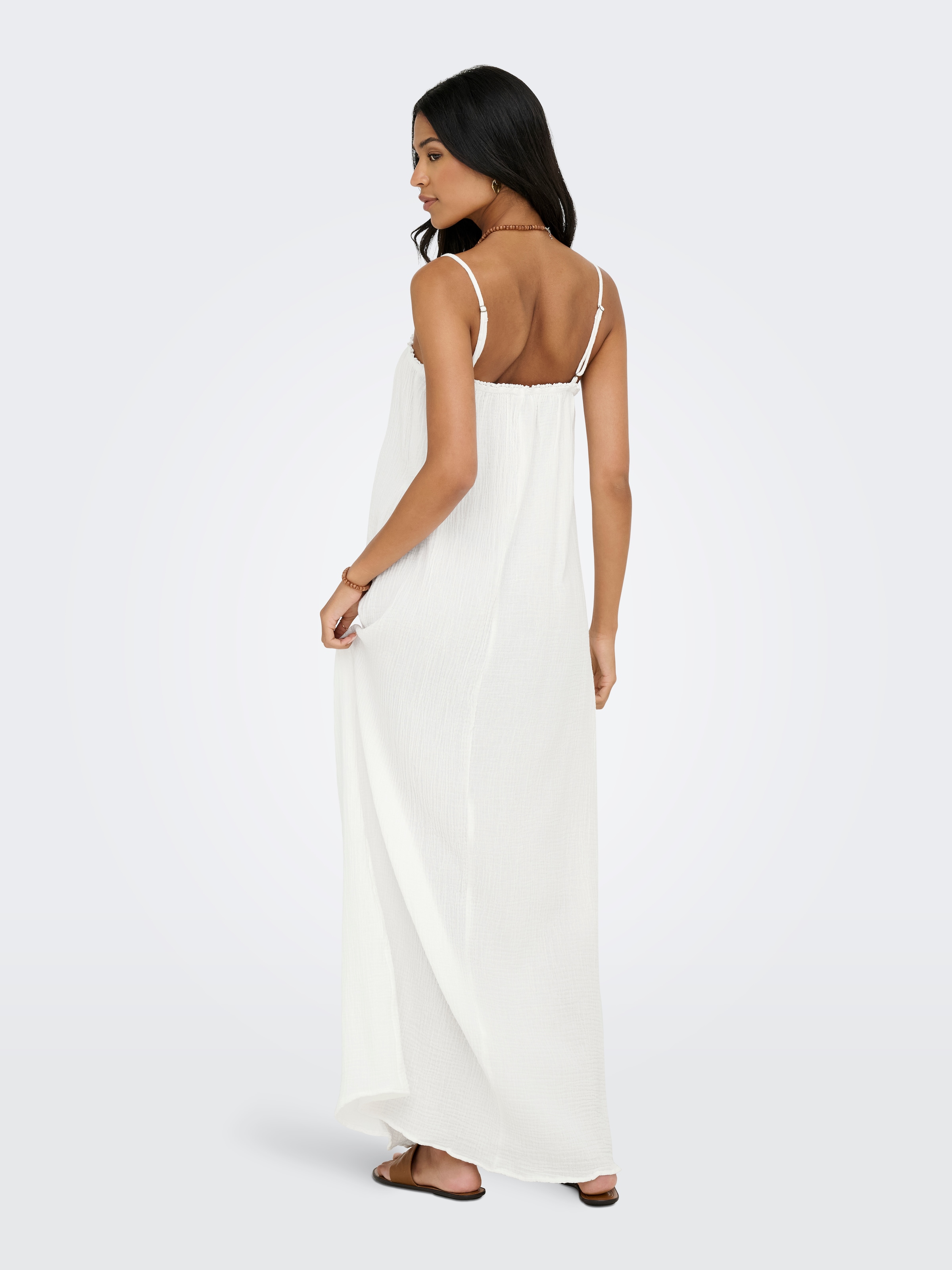 JDY Maxikleid »JDYTHEISJAZ LIFE S/L MAXI DRESS WVN NOOS« Baumwolle, regular fit, Musselin Qualität