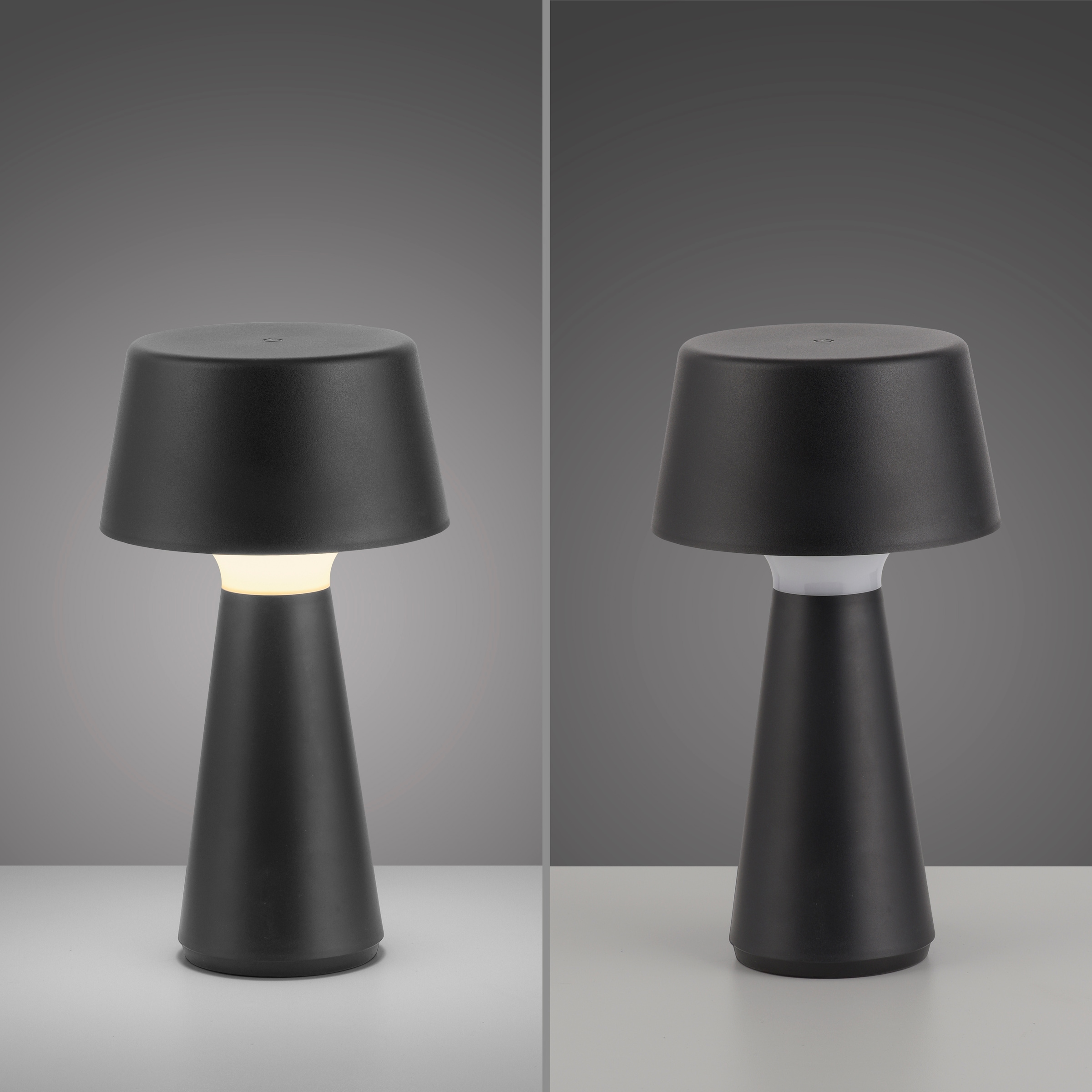 JUST LIGHT Tischleuchte »ABERA« LED-Modul 1 Stk. Warmweiß Akkuleuchte