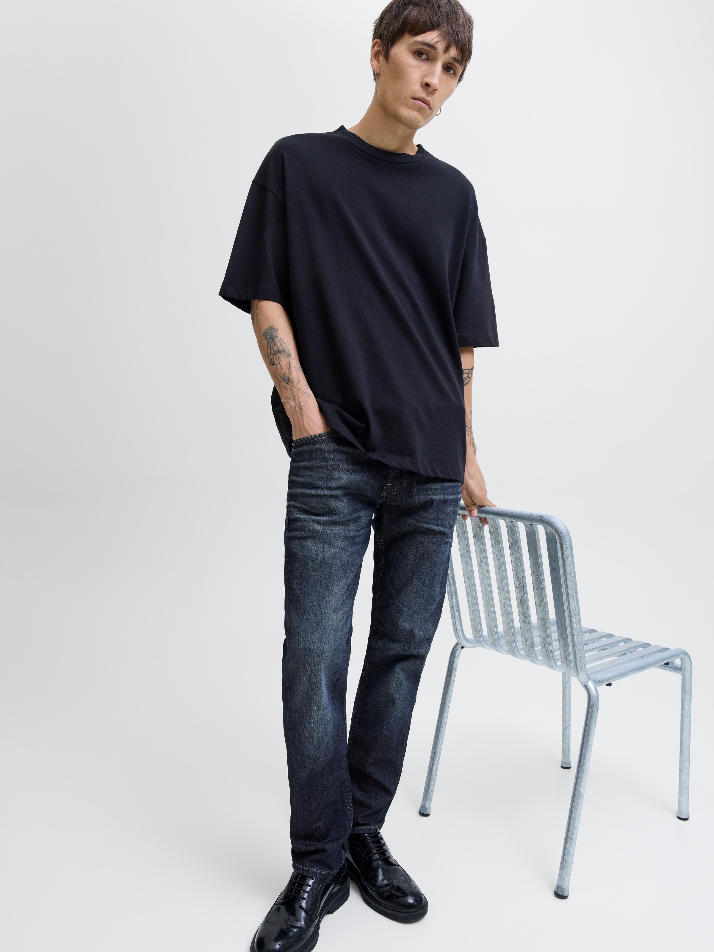 Jack & Jones Tapered-fit-Jeans »JJIMIKE JJORIGINAL CJ SN«, mit Five-Pocket-Design