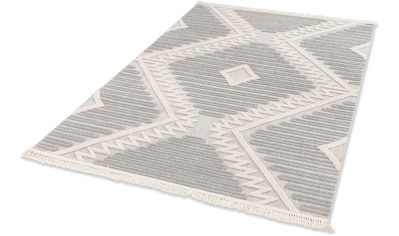 Paco Home Teppich »Coco 201«, rechteckig, Flachgewebe, Rauten Design, In-  und Outdoor geeignet, Wohnzimmer auf Rechnung | BAUR