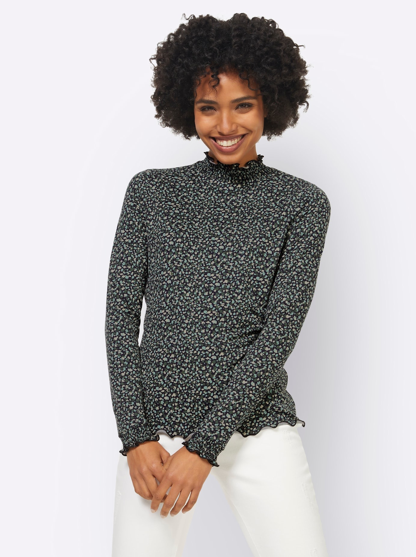 heine Langarmshirt "Druck-Shirt" 1 Stk. günstig online kaufen