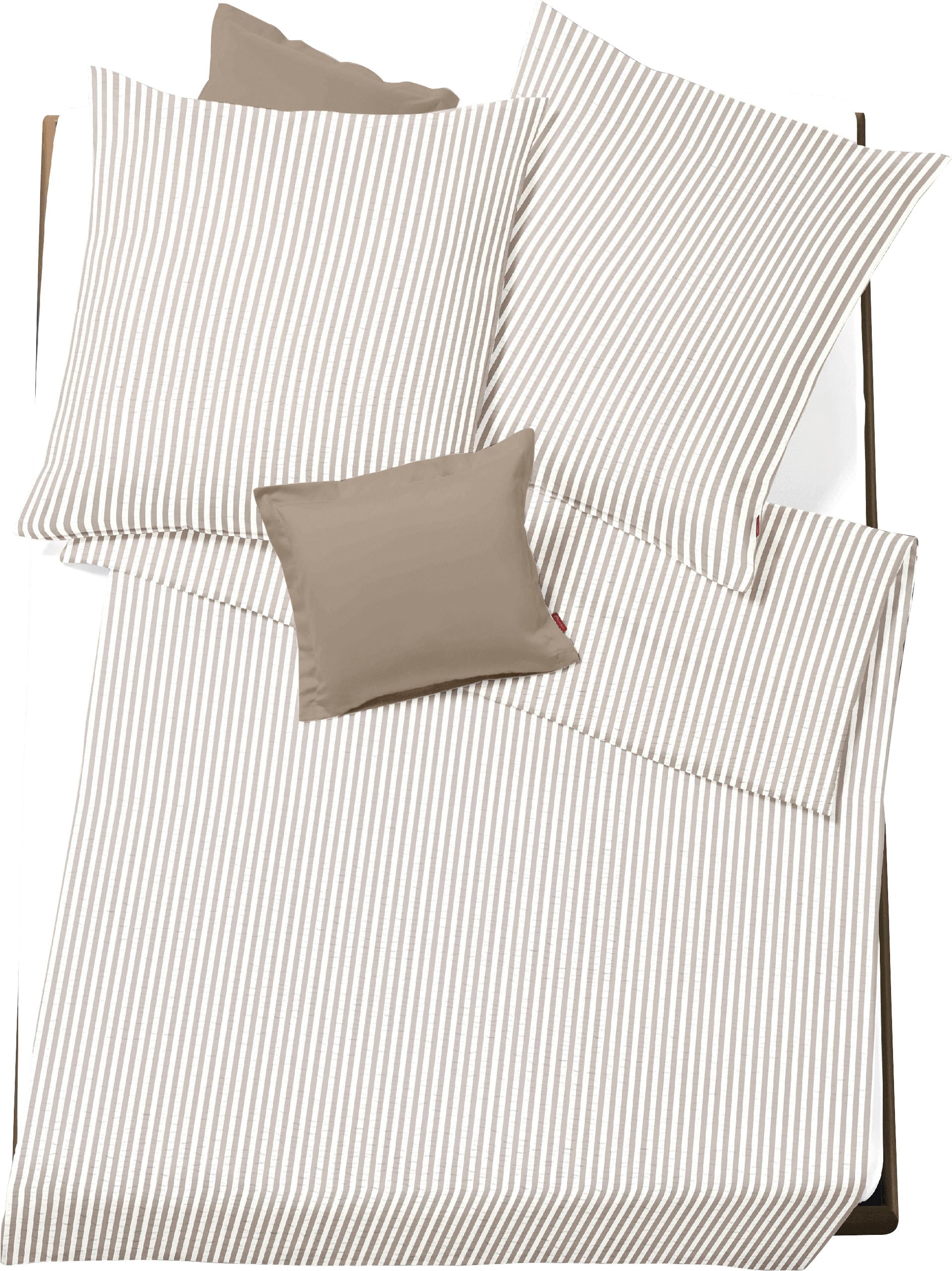 fleuresse Bettwäsche "Rio" 2 Stk. tlg. Feine buntgewebte Seersucker-Bettwäs günstig online kaufen