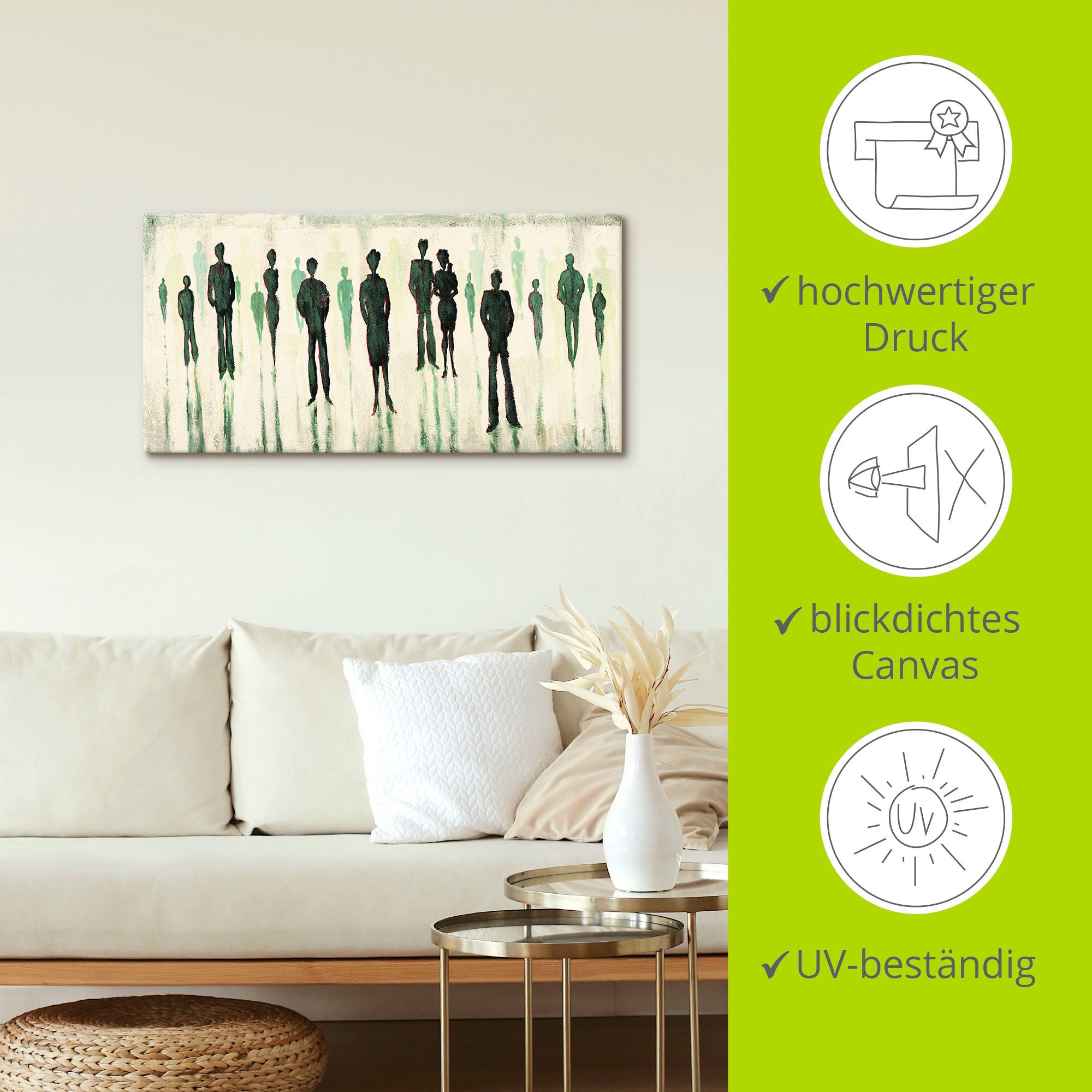 Artland Wandbild »Vor allen«, Gruppen & Familien, (1 St.), als Alubild, Outdoorbild, Leinwandbild in verschied. Größen