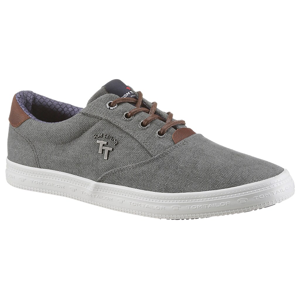 Marken Tom Tailor TOM TAILOR Sneaker, mit TT Logo grau Marken Tom Tailor TOM TAILOR Sneaker, mit TT Logo grau