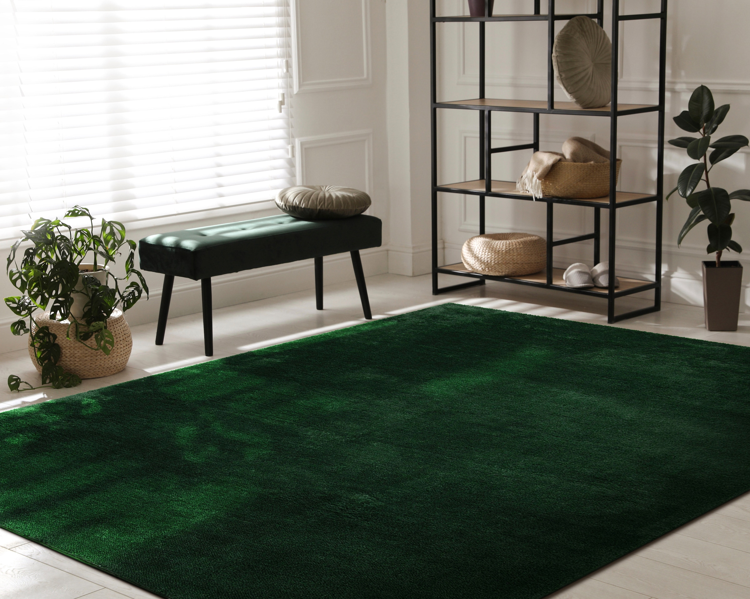 Paco Home Teppich als besonders | Läufer rechteckig, waschbar, erhältlich Uni-Farben, »Cadiz auch 630«, BAUR weich
