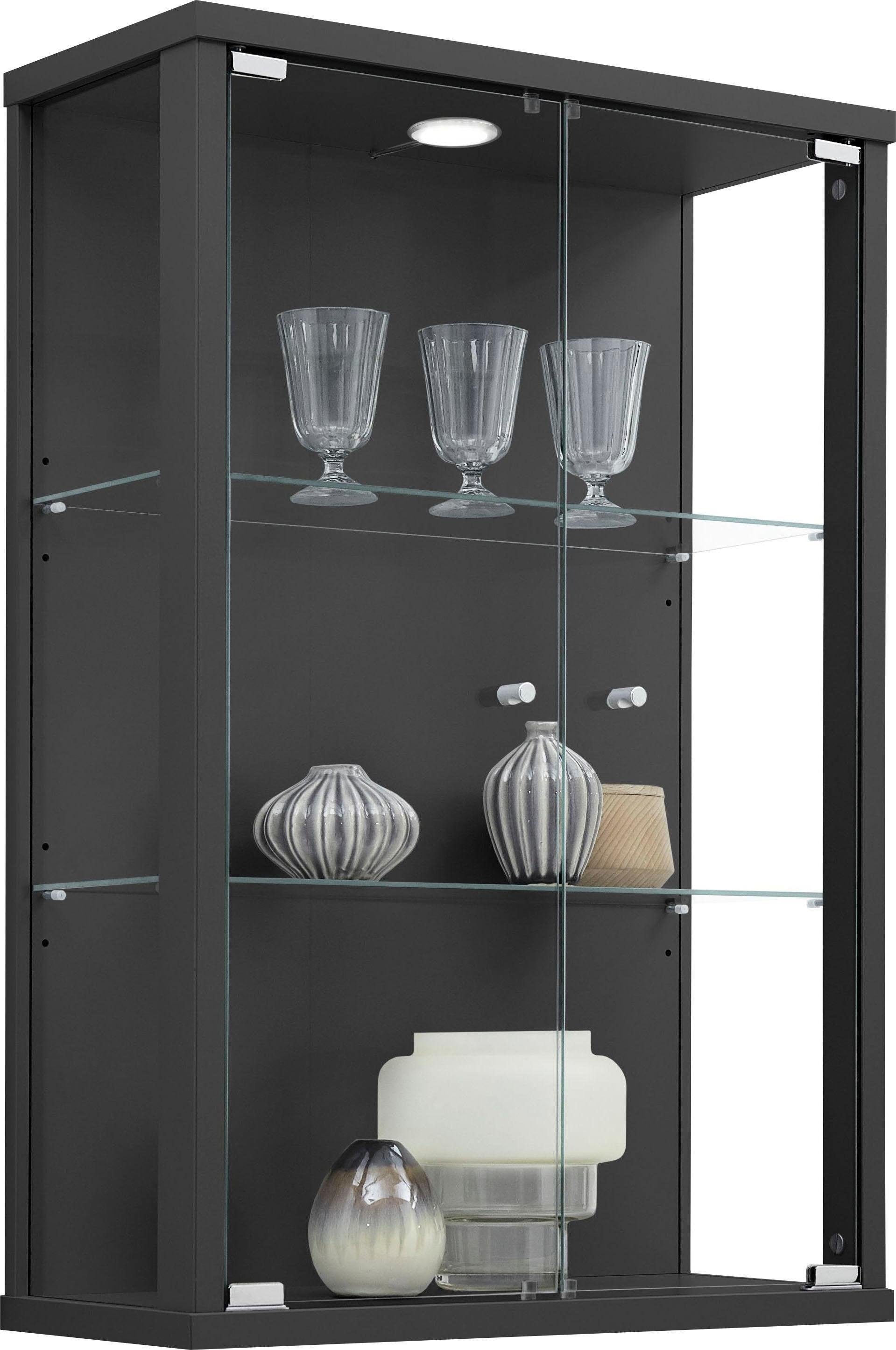 fif möbel Vitrine "OPTIMA", Hängevitrine/Glasvitrine 2x Glastür,perfekt für Sammler,Sammlervitrine